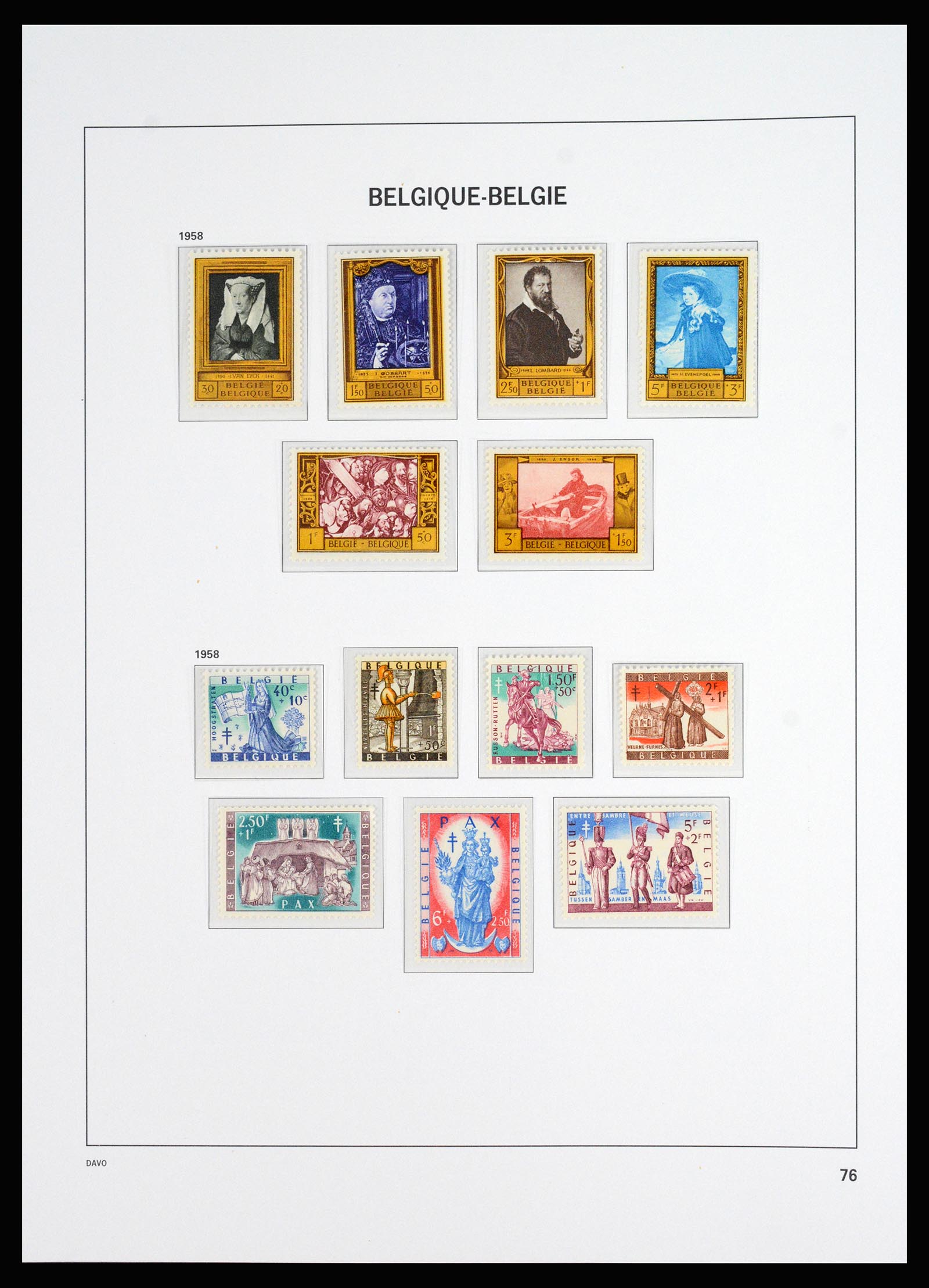 37179 023 - Stamp collection 37179 Belgium 1949-2000.