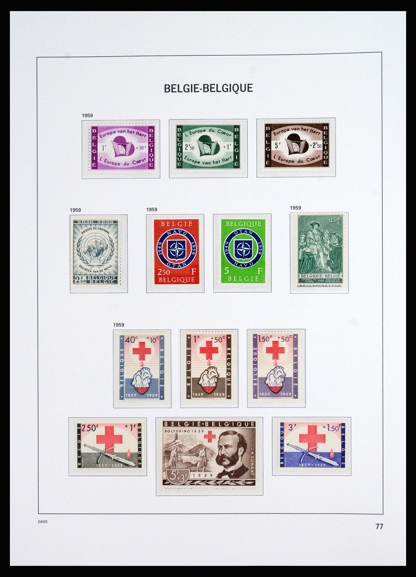 37179 024 - Postzegelverzameling 37179 België 1949-2000.