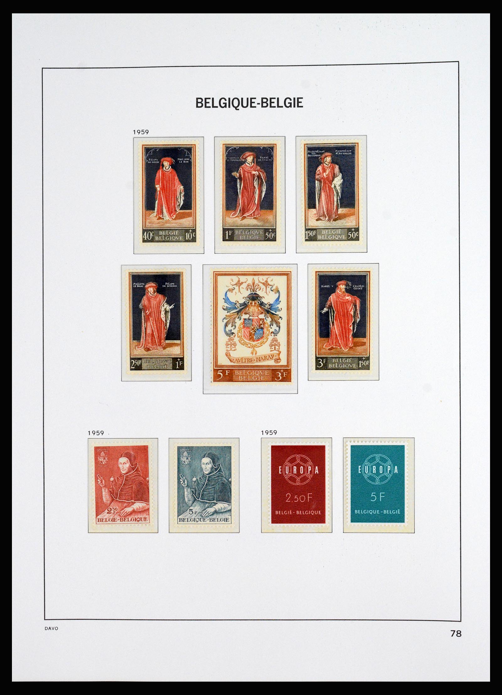 37179 025 - Postzegelverzameling 37179 België 1949-2000.