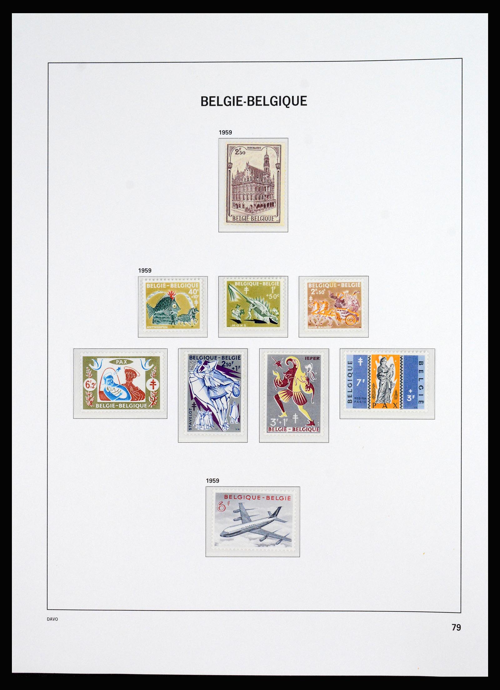 37179 026 - Postzegelverzameling 37179 België 1949-2000.