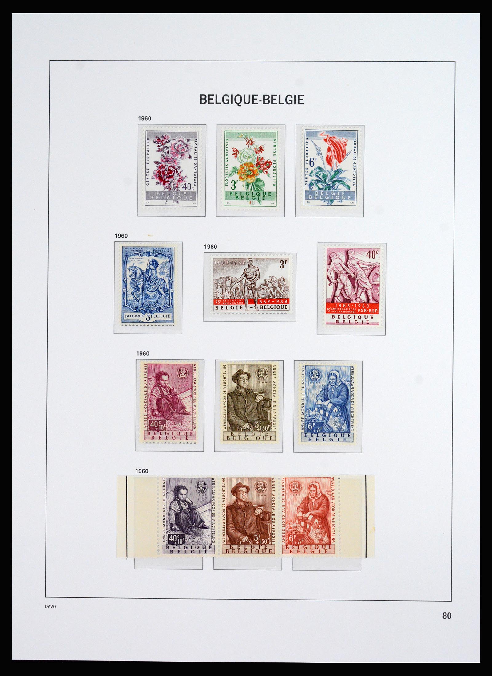 37179 027 - Postzegelverzameling 37179 België 1949-2000.