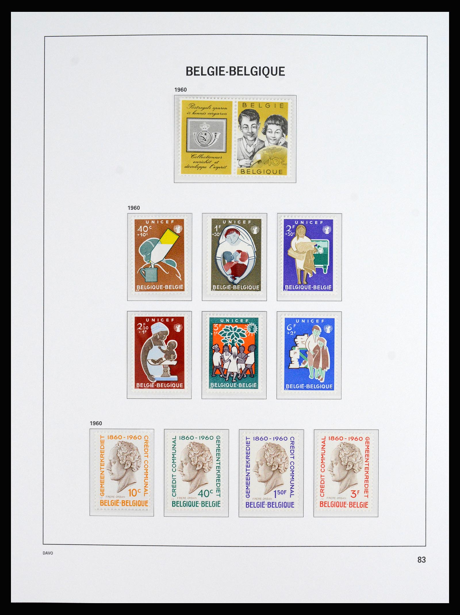 37179 030 - Postzegelverzameling 37179 België 1949-2000.