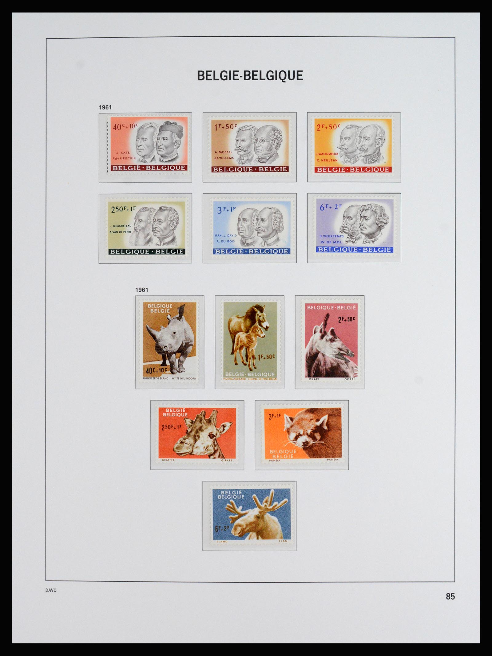 37179 032 - Postzegelverzameling 37179 België 1949-2000.