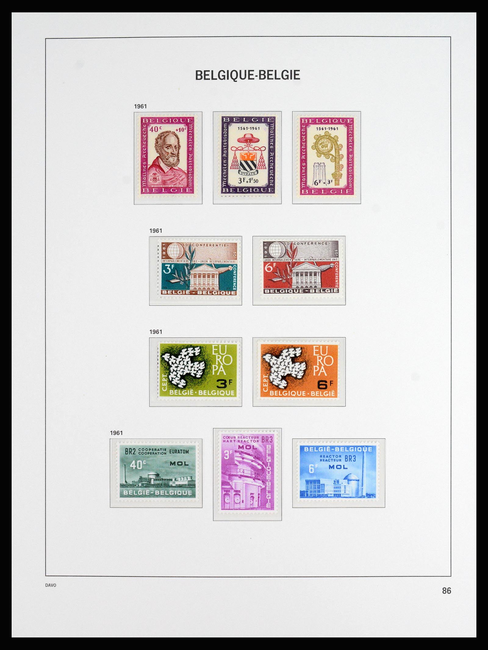 37179 033 - Stamp collection 37179 Belgium 1949-2000.