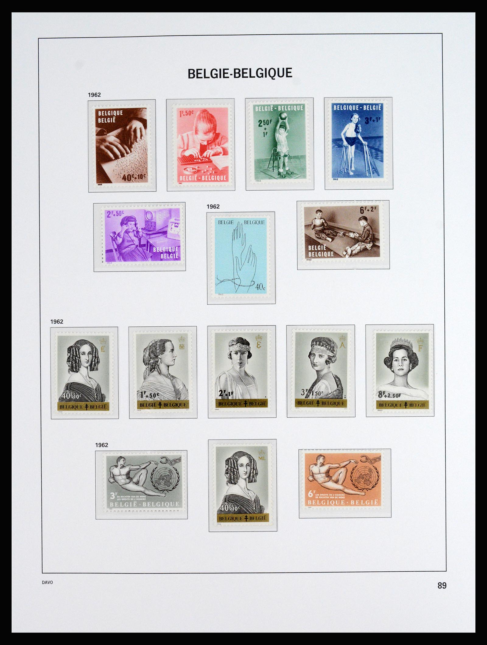 37179 036 - Postzegelverzameling 37179 België 1949-2000.