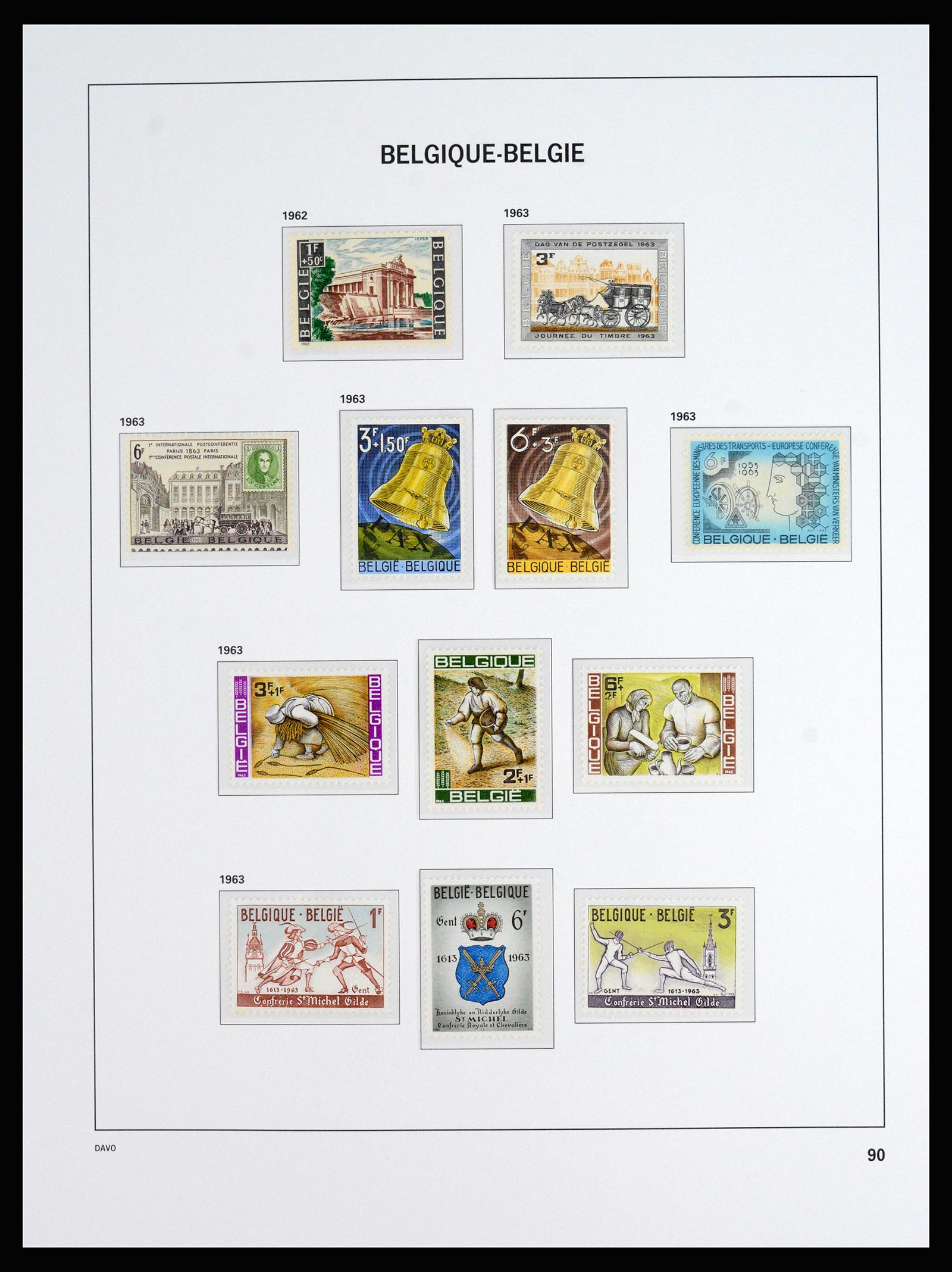 37179 037 - Postzegelverzameling 37179 België 1949-2000.