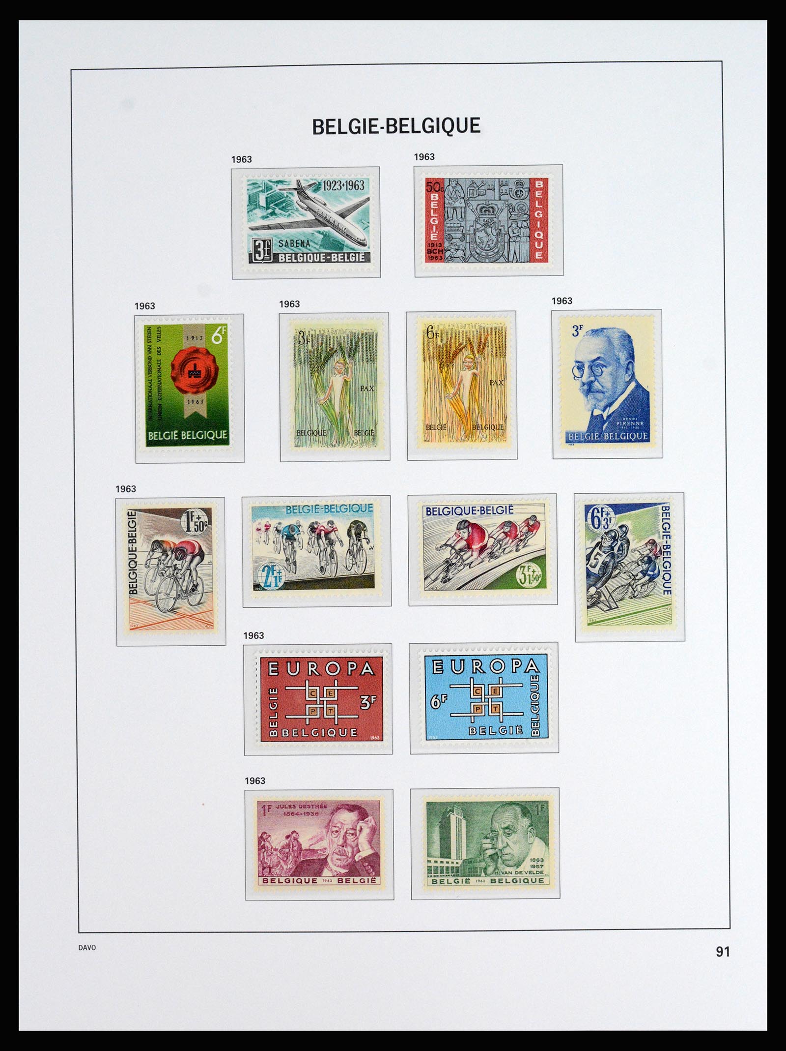 37179 038 - Stamp collection 37179 Belgium 1949-2000.
