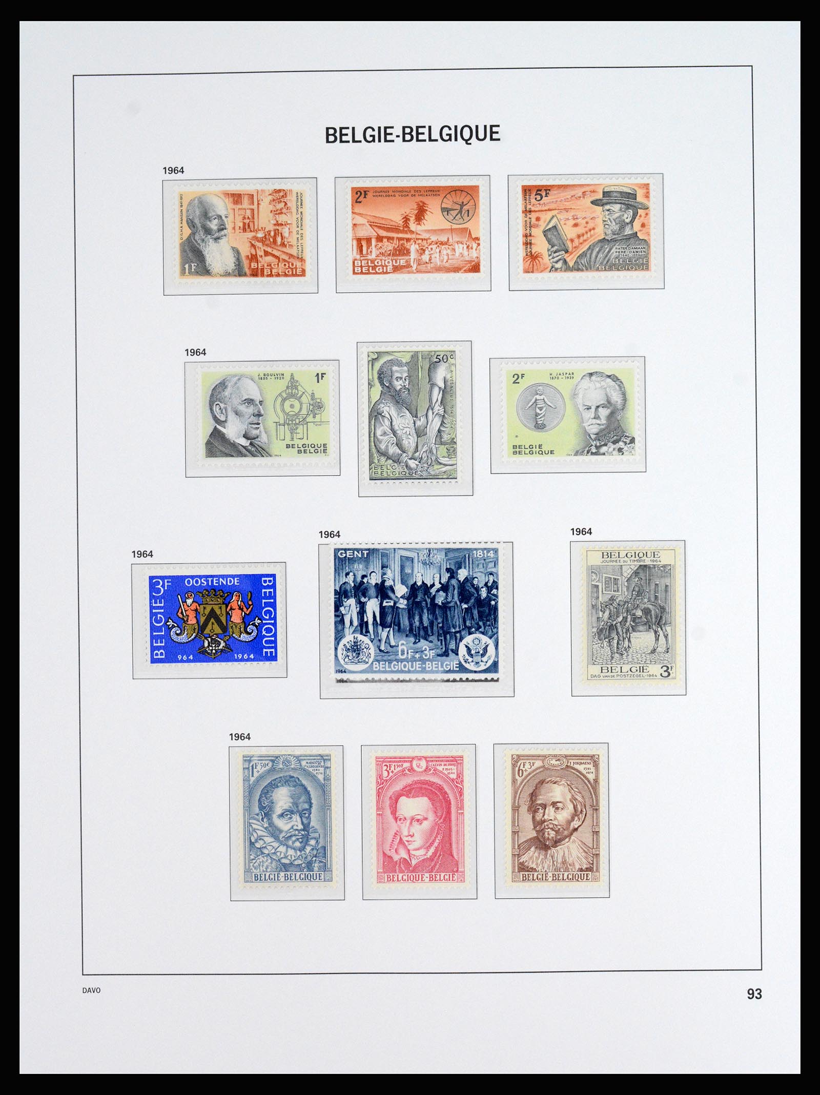 37179 040 - Postzegelverzameling 37179 België 1949-2000.