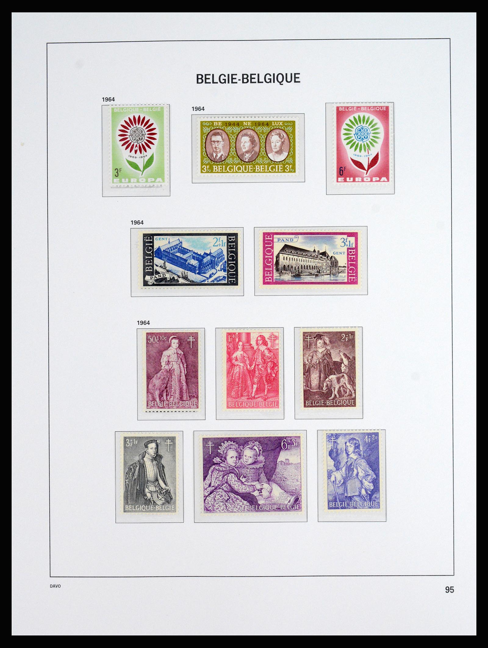 37179 042 - Stamp collection 37179 Belgium 1949-2000.