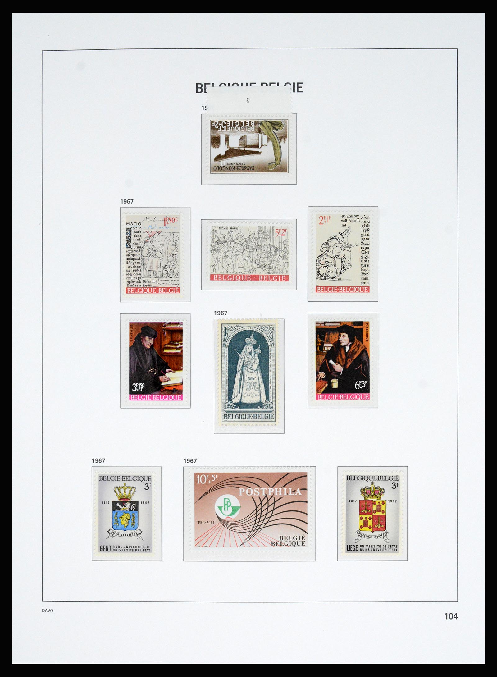 37179 051 - Stamp collection 37179 Belgium 1949-2000.
