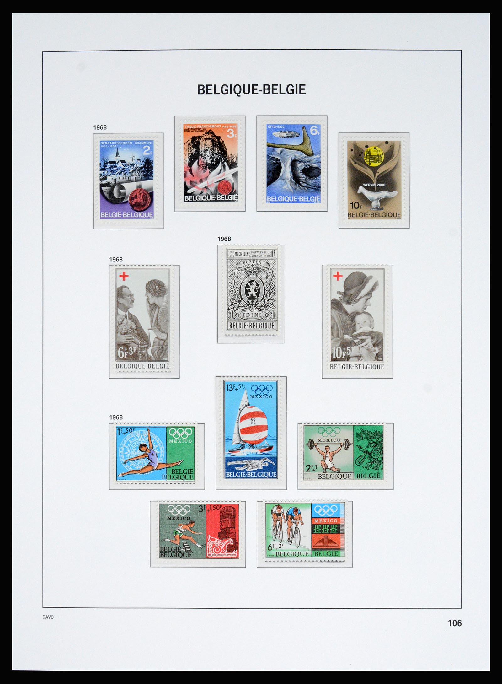 37179 053 - Stamp collection 37179 Belgium 1949-2000.