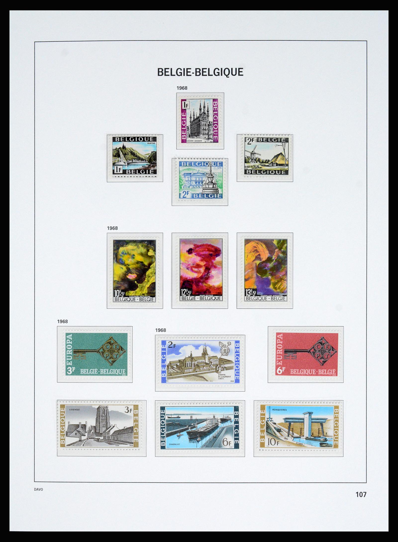 37179 054 - Postzegelverzameling 37179 België 1949-2000.