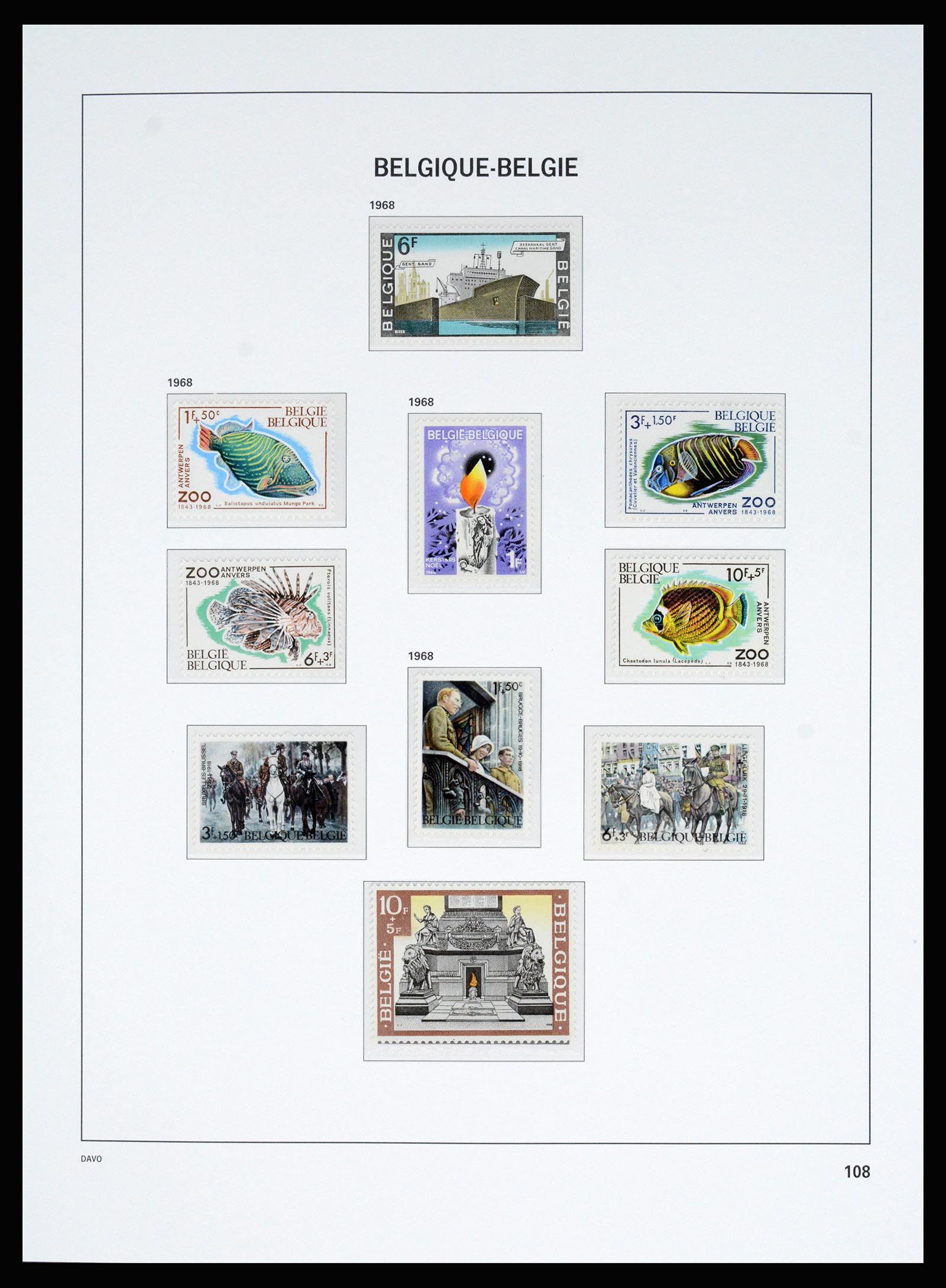 37179 055 - Postzegelverzameling 37179 België 1949-2000.