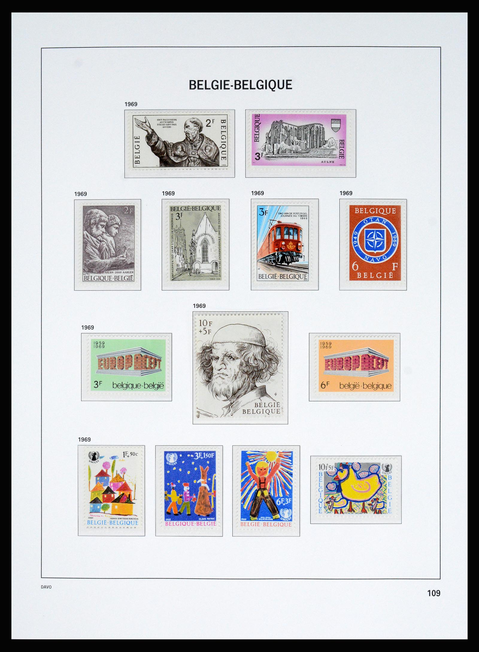 37179 056 - Postzegelverzameling 37179 België 1949-2000.
