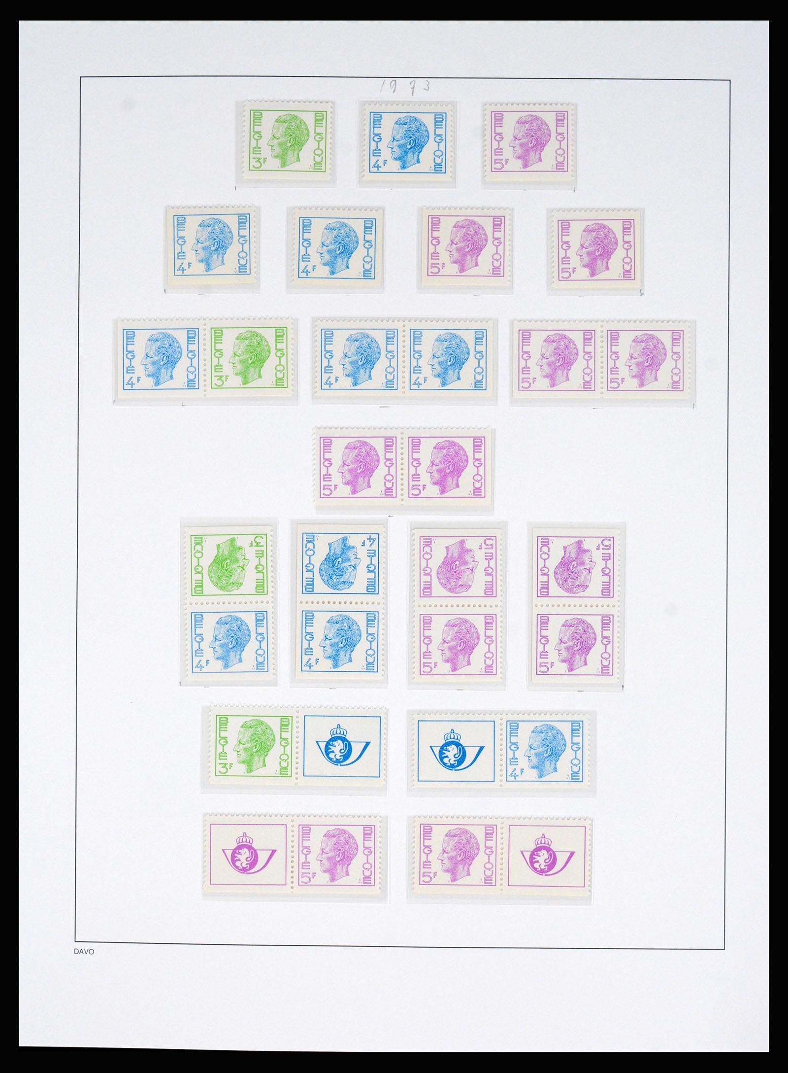 37179 090 - Postzegelverzameling 37179 België 1949-2000.