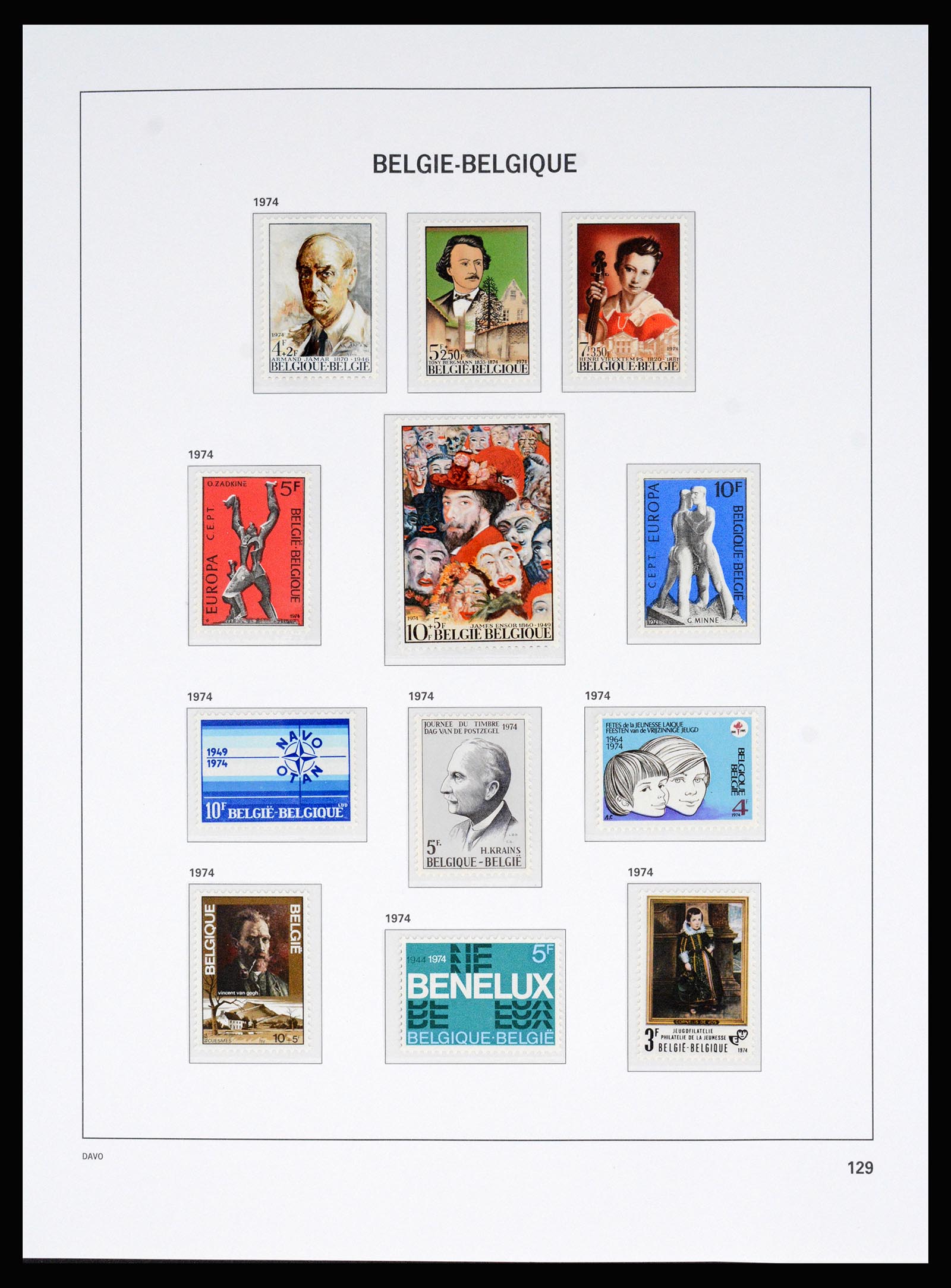 37179 092 - Postzegelverzameling 37179 België 1949-2000.