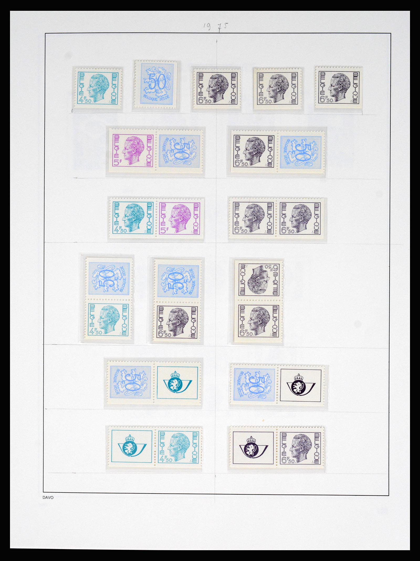 37179 095 - Postzegelverzameling 37179 België 1949-2000.