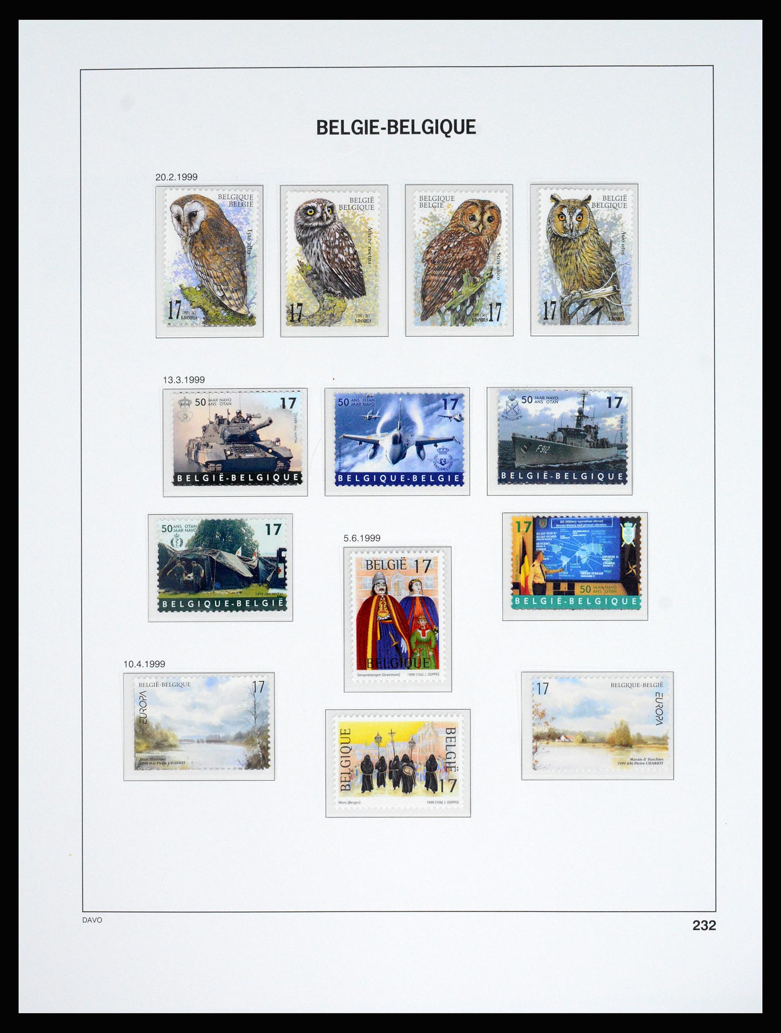 37179 241 - Postzegelverzameling 37179 België 1949-2000.