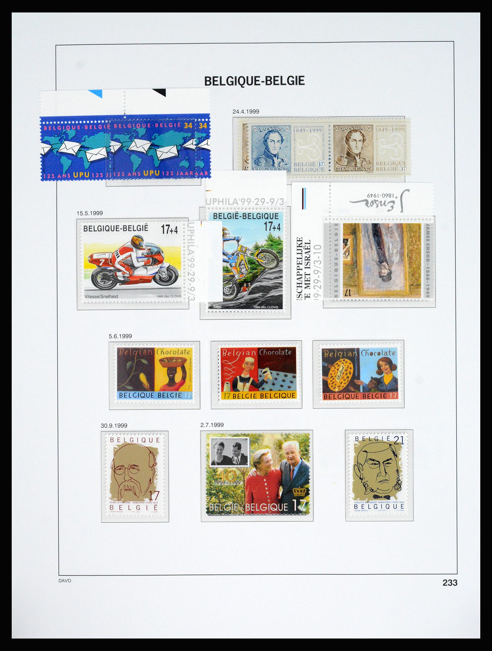 37179 242 - Postzegelverzameling 37179 België 1949-2000.