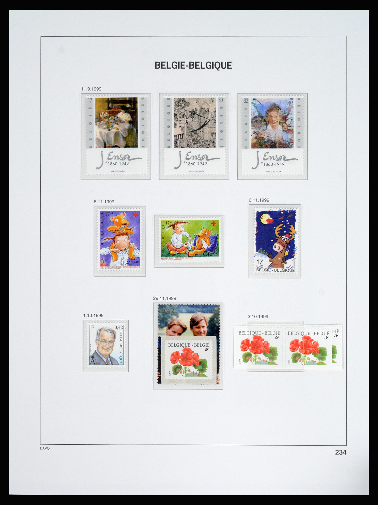37179 243 - Postzegelverzameling 37179 België 1949-2000.