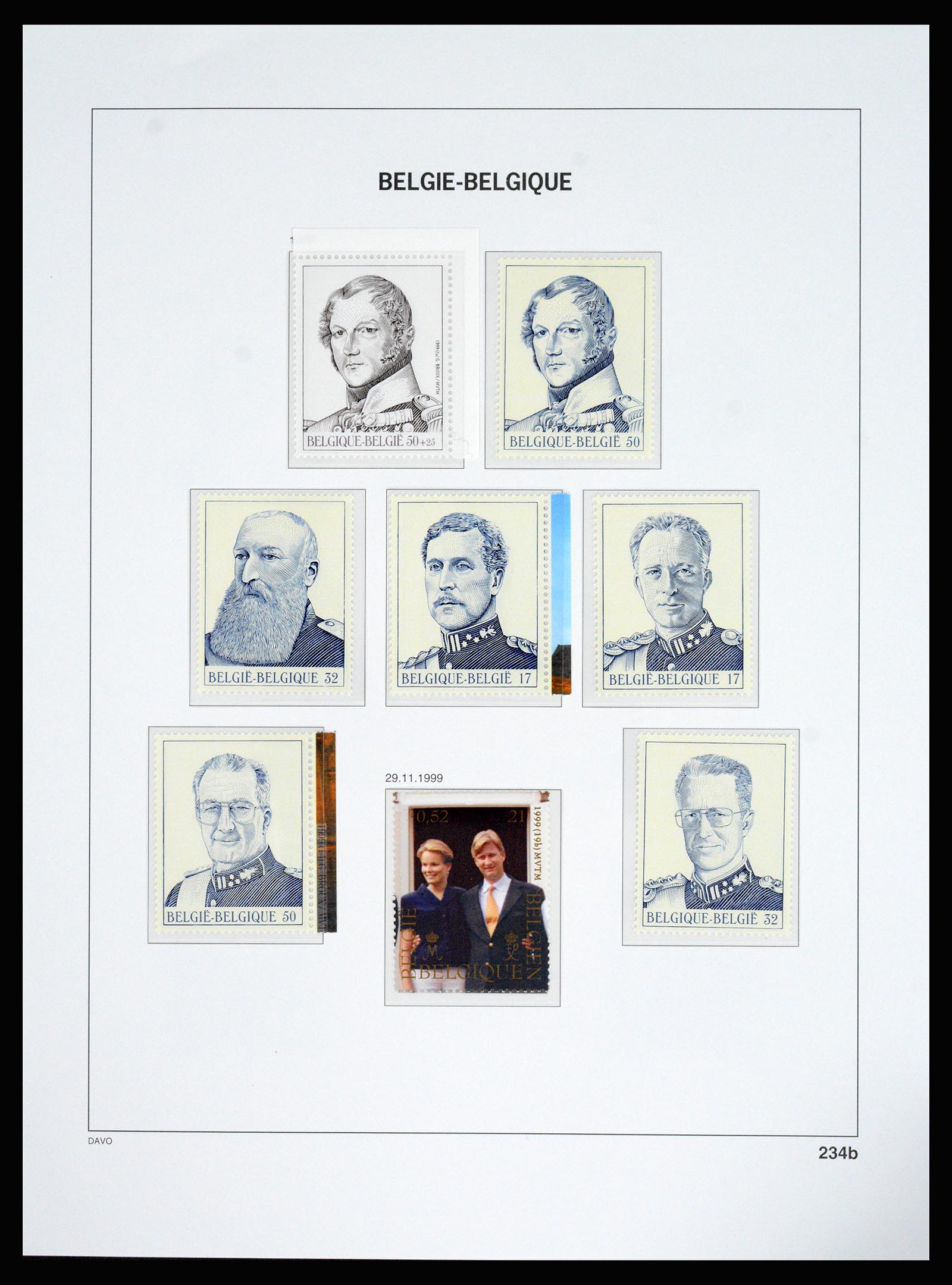 37179 245 - Postzegelverzameling 37179 België 1949-2000.