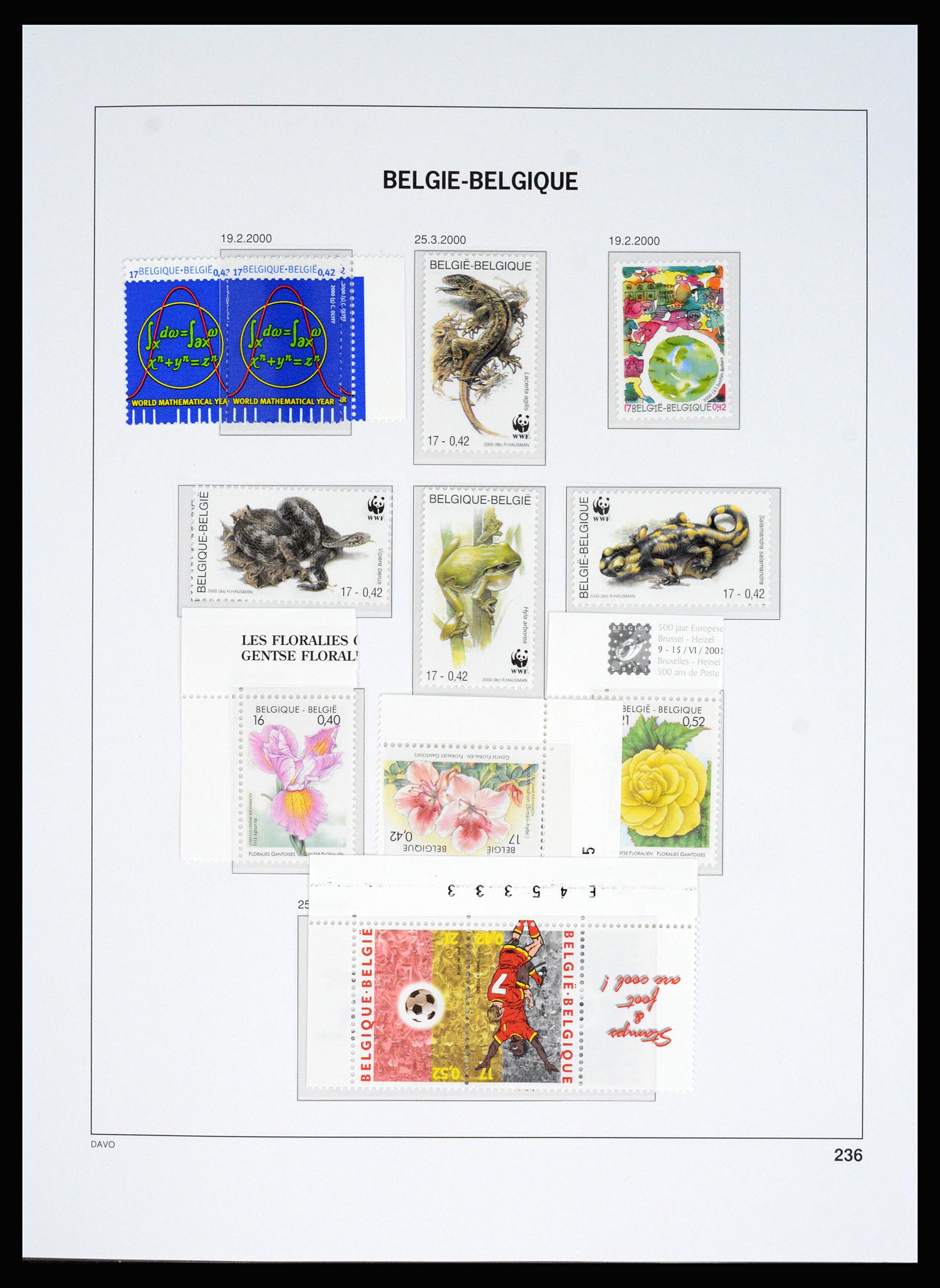 37179 247 - Postzegelverzameling 37179 België 1949-2000.