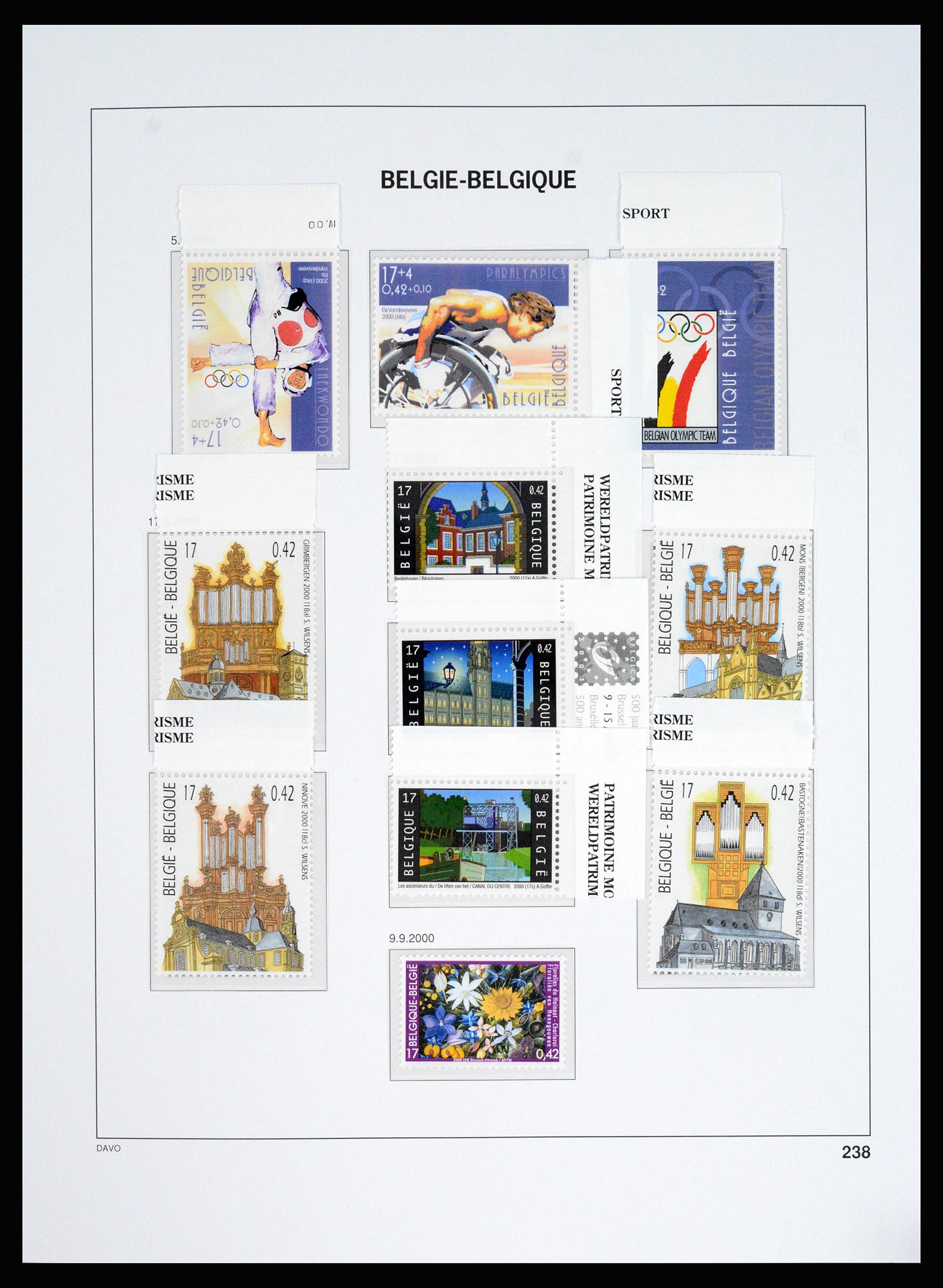 37179 249 - Postzegelverzameling 37179 België 1949-2000.