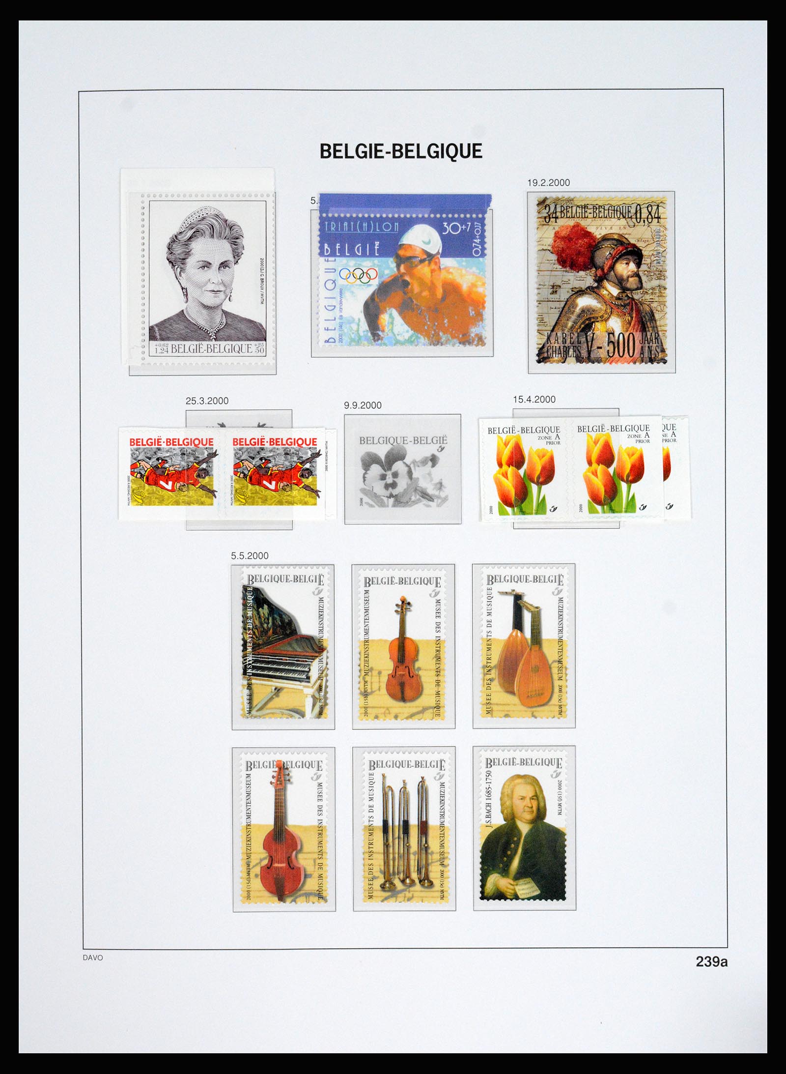37179 251 - Postzegelverzameling 37179 België 1949-2000.
