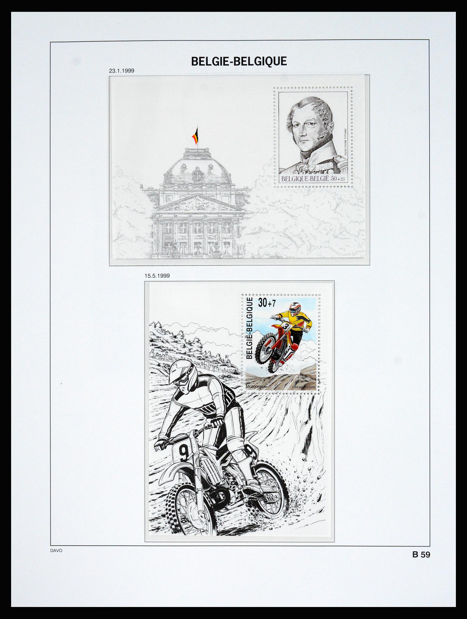 37179 266 - Postzegelverzameling 37179 België 1949-2000.