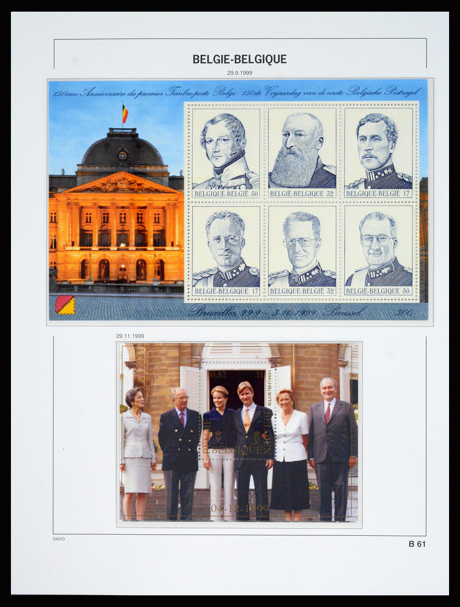 37179 268 - Postzegelverzameling 37179 België 1949-2000.