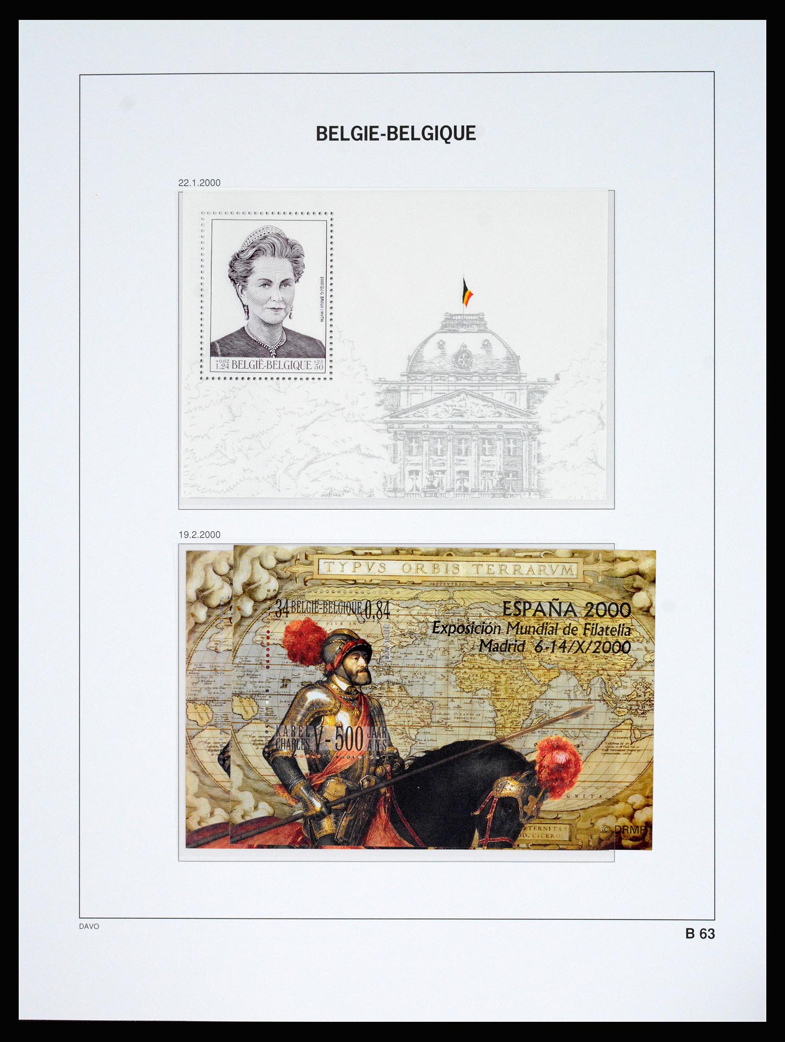 37179 270 - Postzegelverzameling 37179 België 1949-2000.