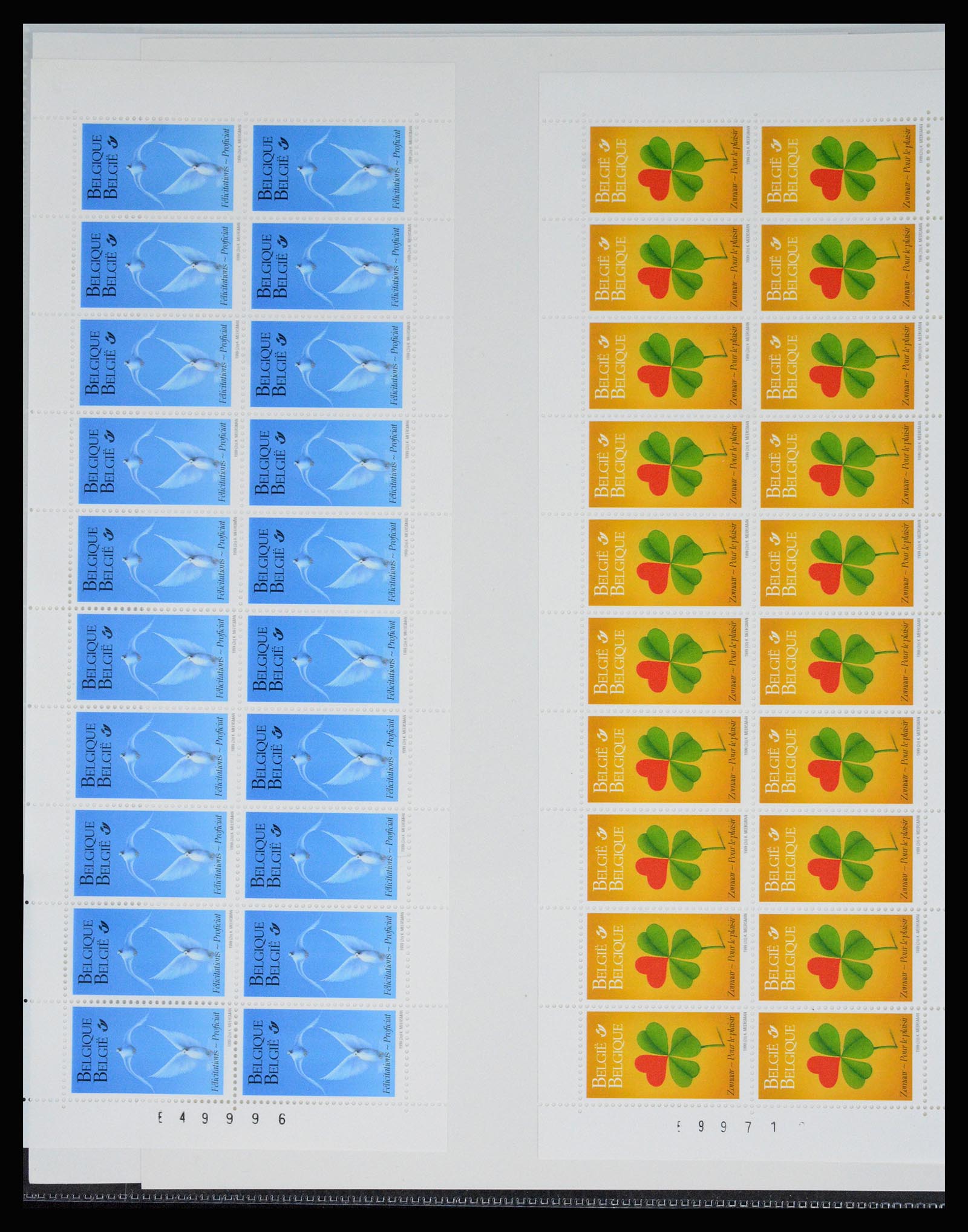 37179 284 - Postzegelverzameling 37179 België 1949-2000.