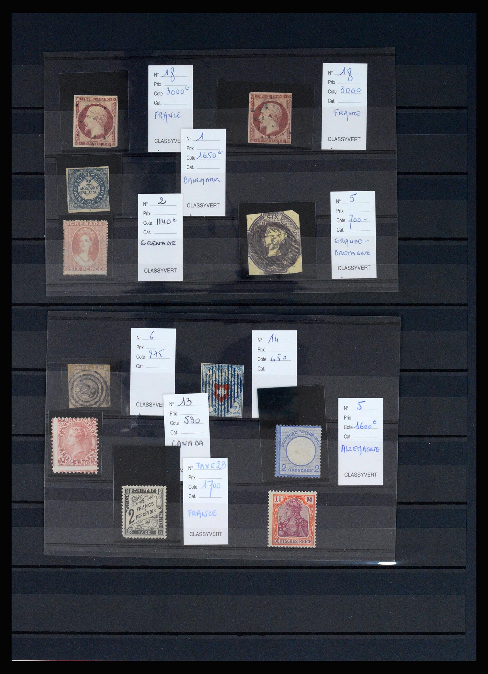 37180 005 - Postzegelverzameling 37180 Wereld klassiek 1843-1900. 37180 005 - Postzegelverzameling 37180 Wereld klassiek 1843-1900.
