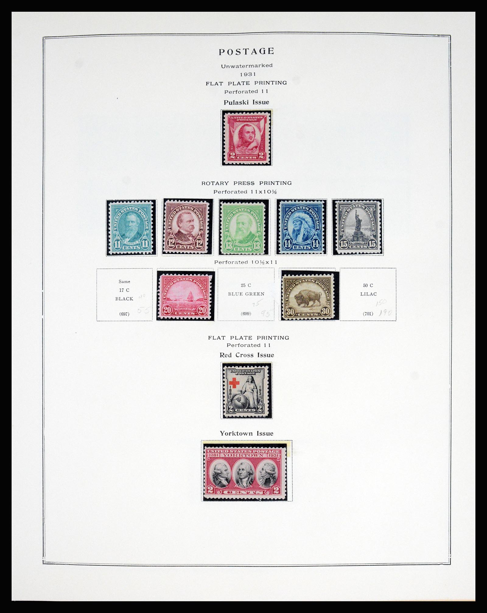 37181 032 - Postzegelverzameling 37181 USA 1861-1970.