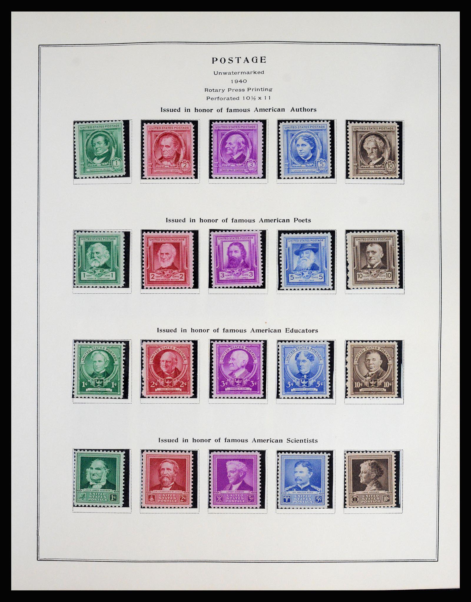 37181 060 - Postzegelverzameling 37181 USA 1861-1970.