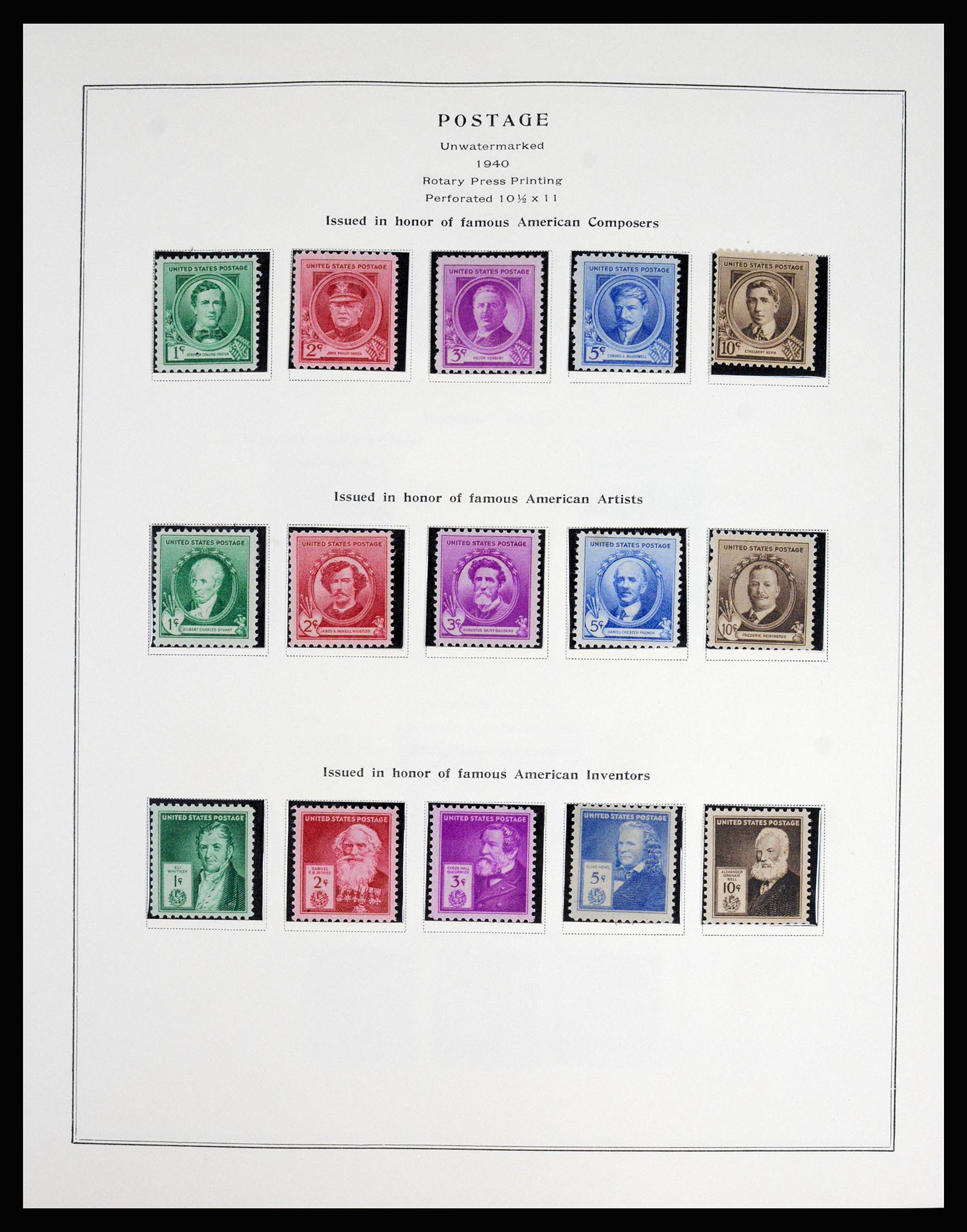 37181 061 - Postzegelverzameling 37181 USA 1861-1970.