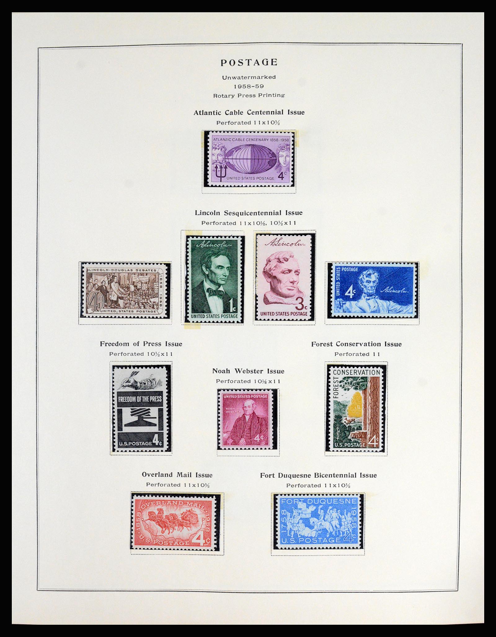 37181 096 - Postzegelverzameling 37181 USA 1861-1970.
