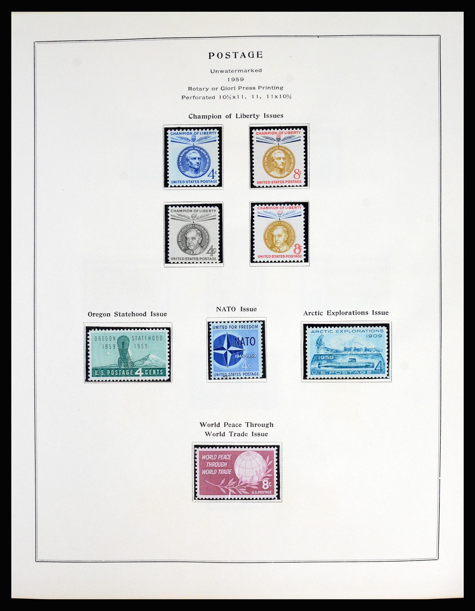 37181 097 - Postzegelverzameling 37181 USA 1861-1970.