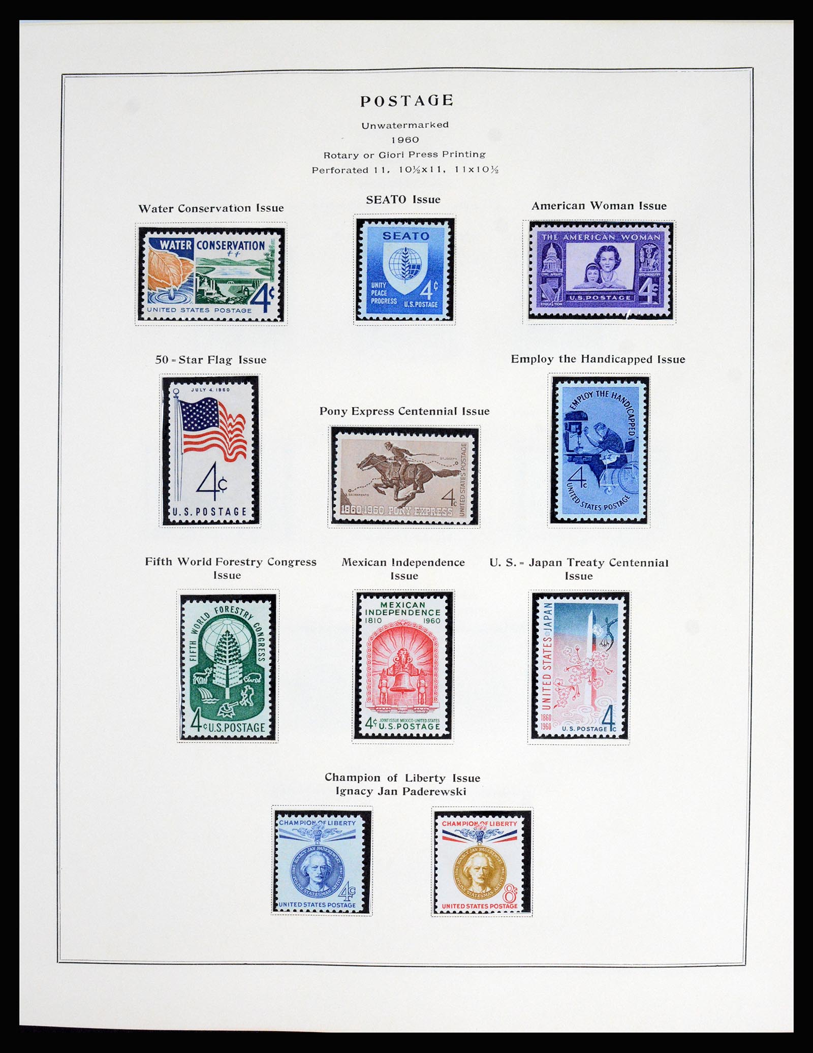 37181 100 - Postzegelverzameling 37181 USA 1861-1970.