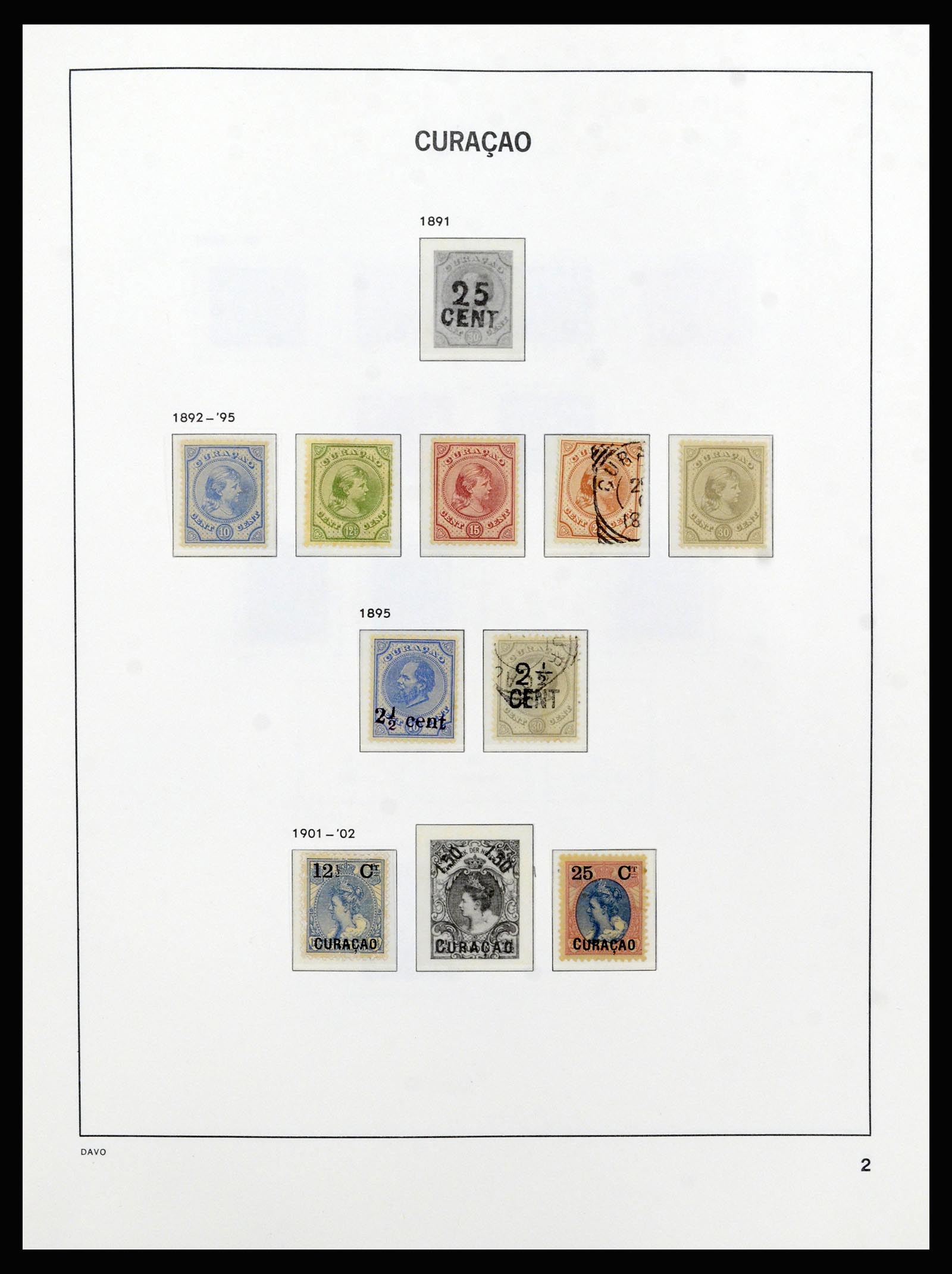 37182 002 - Postzegelverzameling 37182 Curaçao en Nederlandse Antillen 1873-2010.