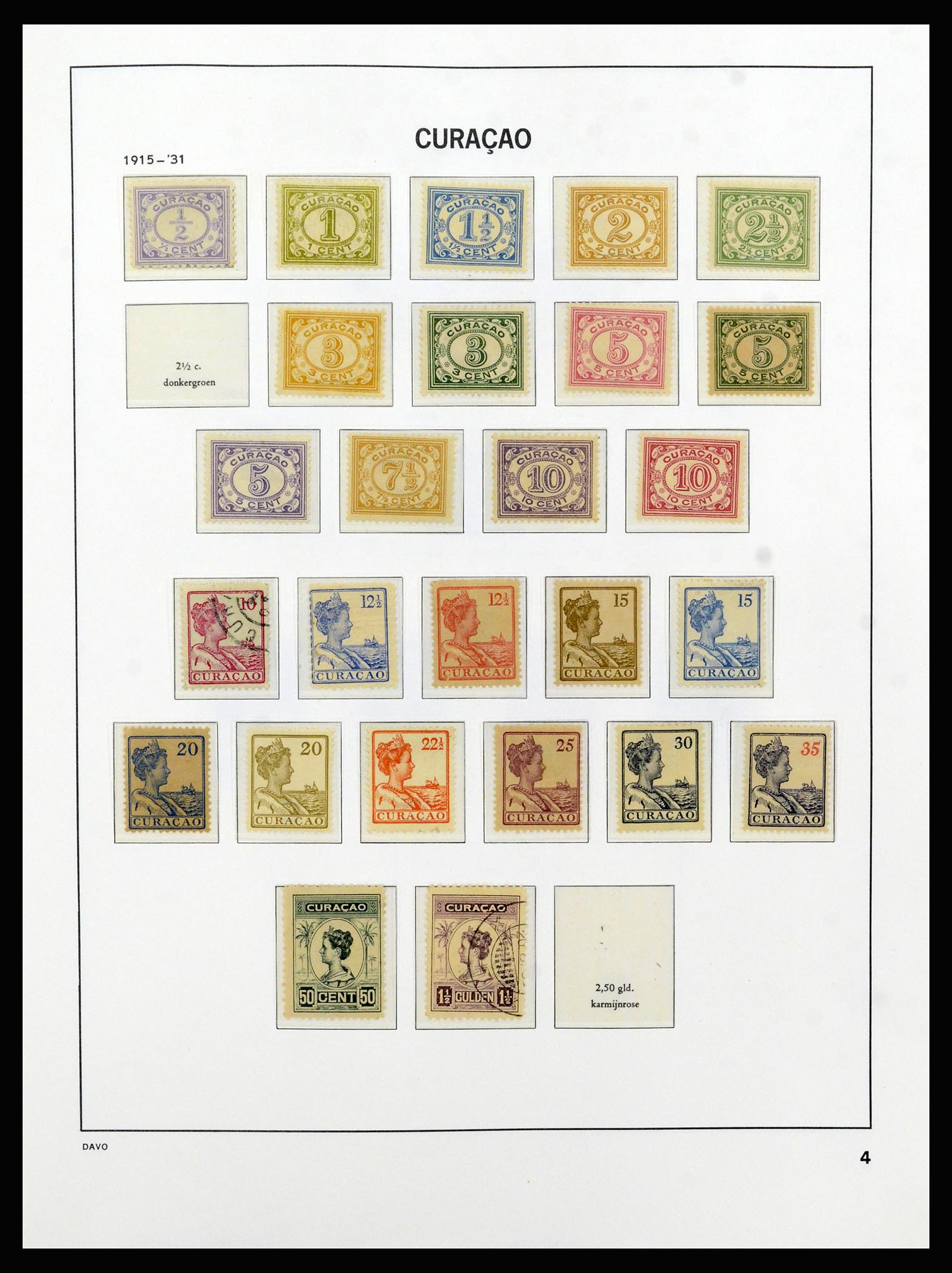 37182 004 - Postzegelverzameling 37182 Curaçao en Nederlandse Antillen 1873-2010.