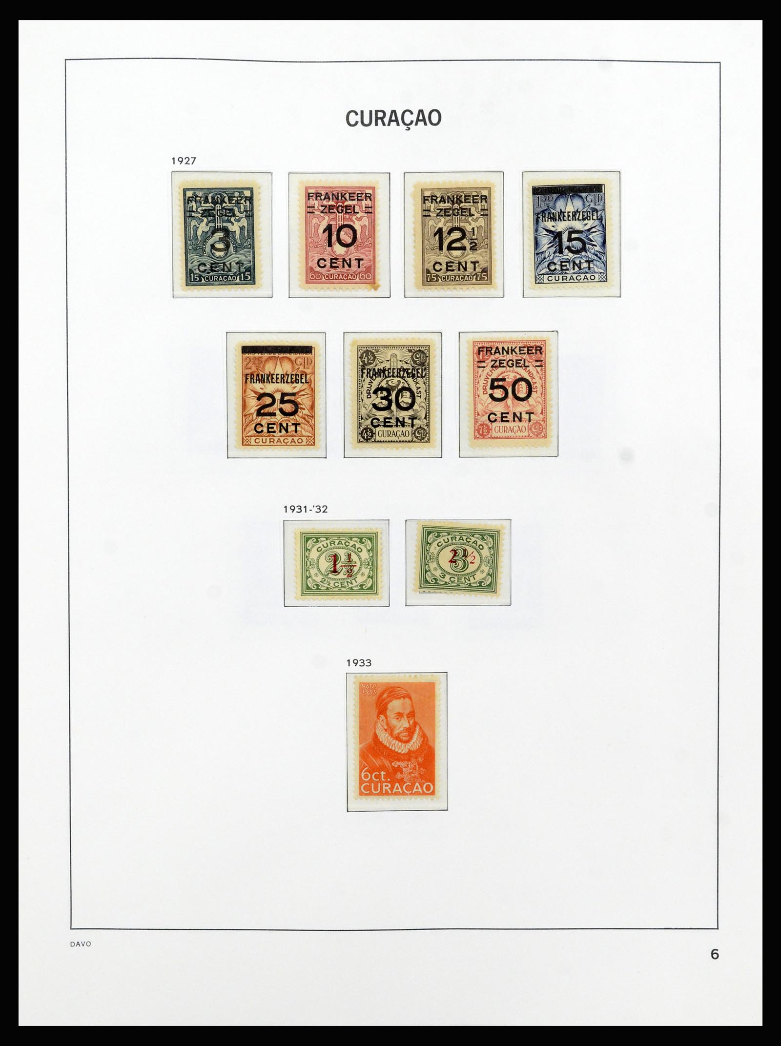 37182 006 - Postzegelverzameling 37182 Curaçao en Nederlandse Antillen 1873-2010.