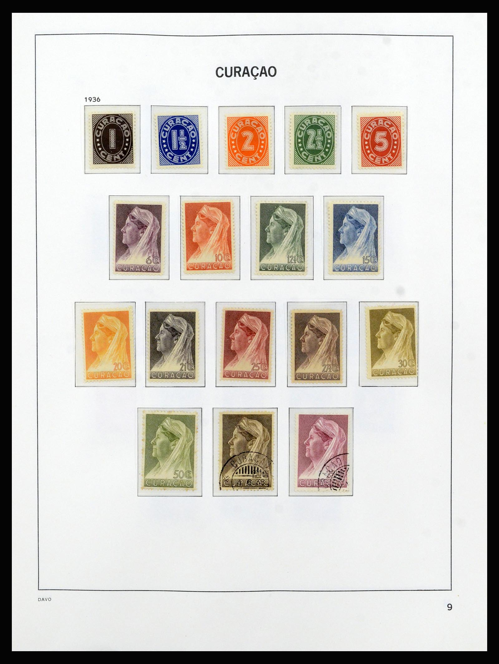 37182 009 - Postzegelverzameling 37182 Curaçao en Nederlandse Antillen 1873-2010.