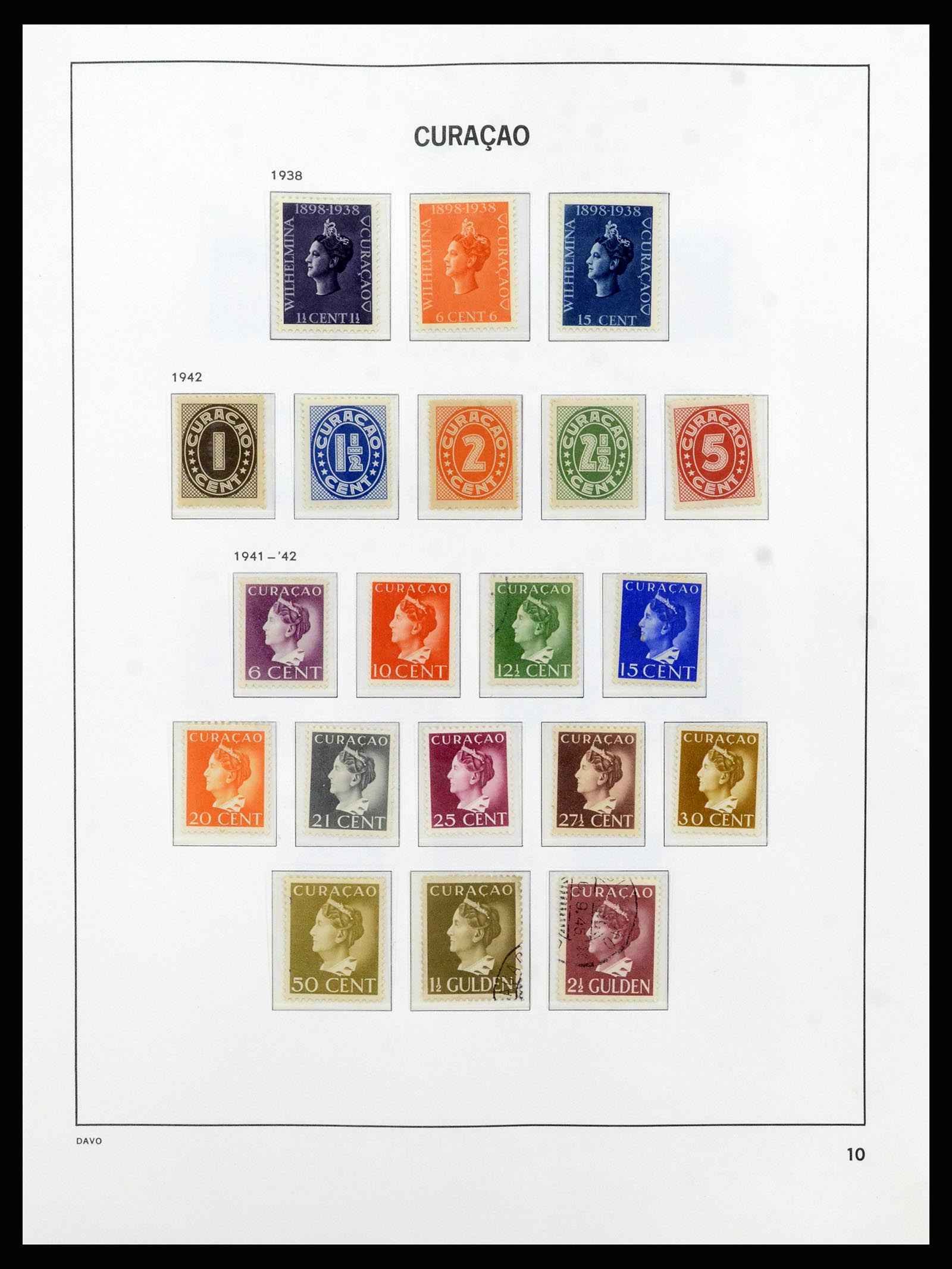 37182 010 - Postzegelverzameling 37182 Curaçao en Nederlandse Antillen 1873-2010.