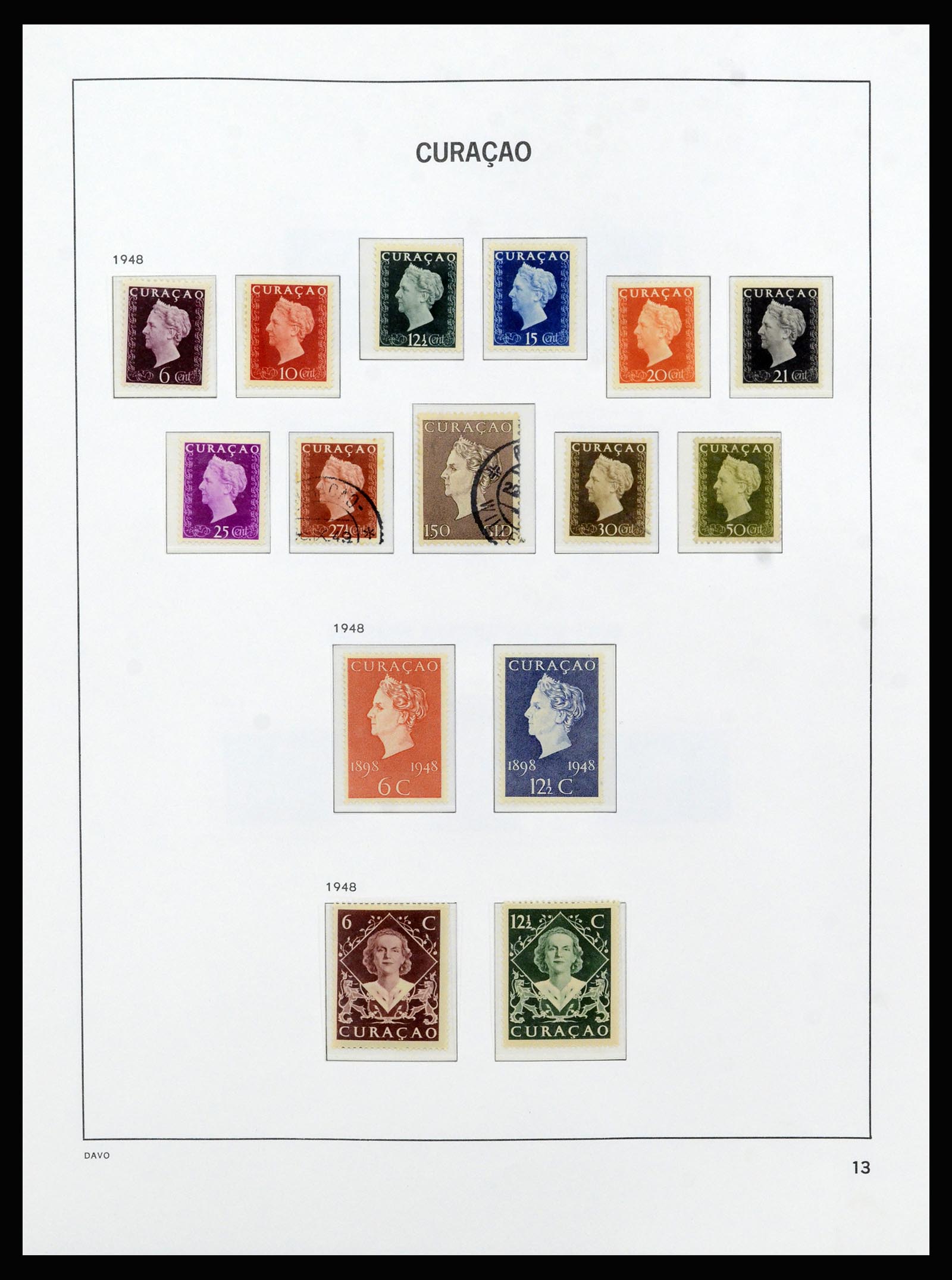 37182 013 - Postzegelverzameling 37182 Curaçao en Nederlandse Antillen 1873-2010.