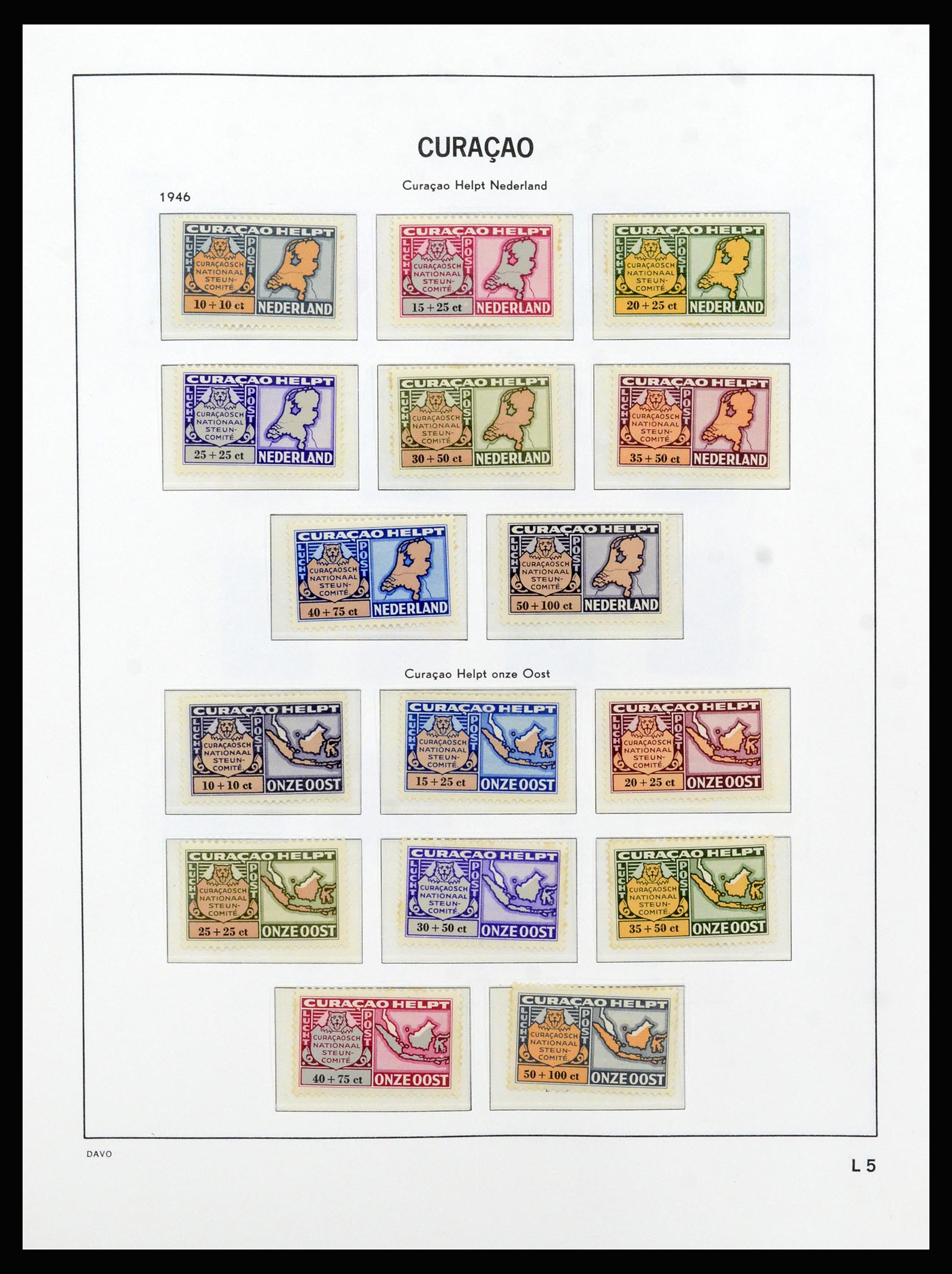37182 018 - Postzegelverzameling 37182 Curaçao en Nederlandse Antillen 1873-2010.
