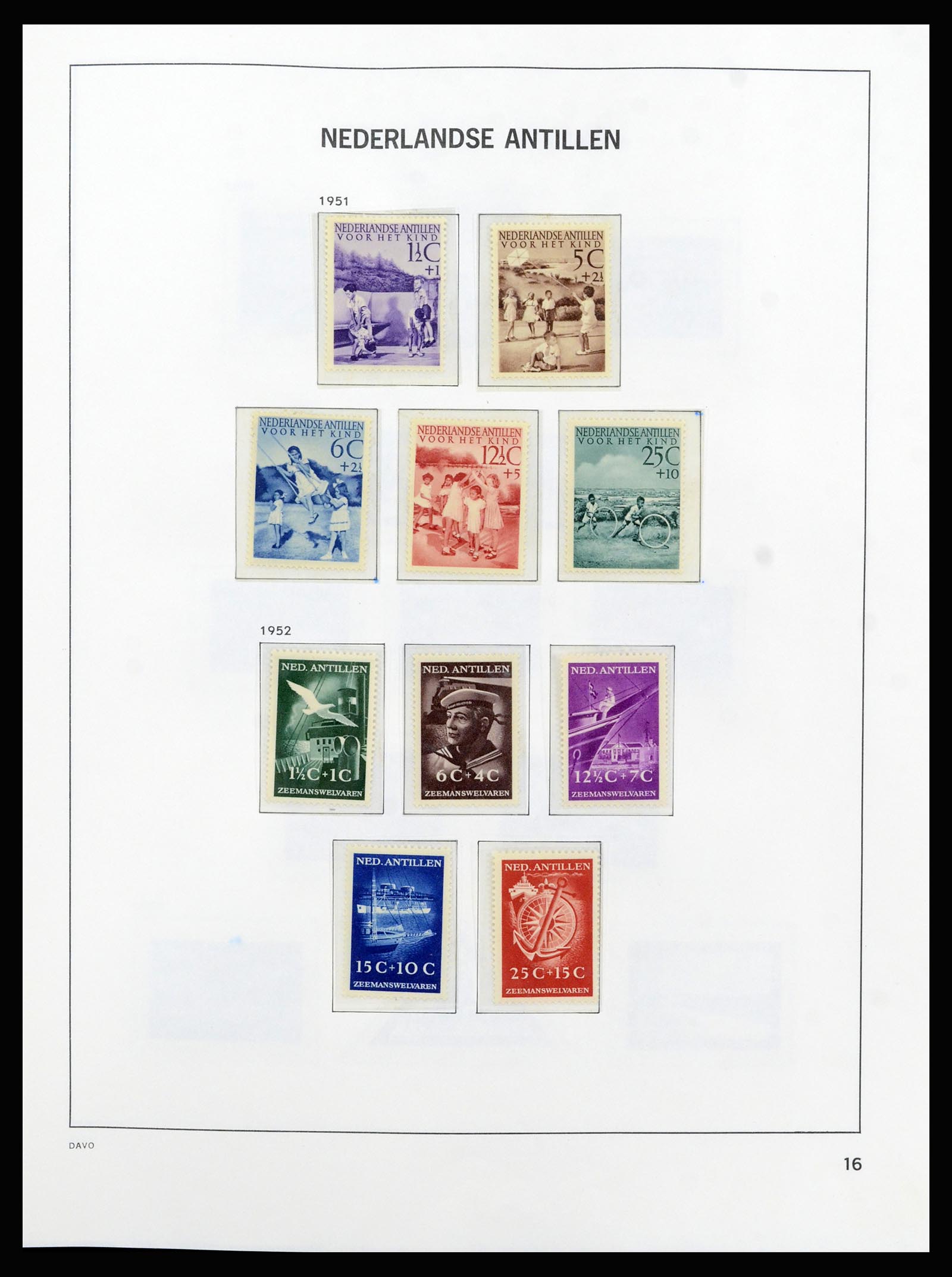 37182 024 - Postzegelverzameling 37182 Curaçao en Nederlandse Antillen 1873-2010.