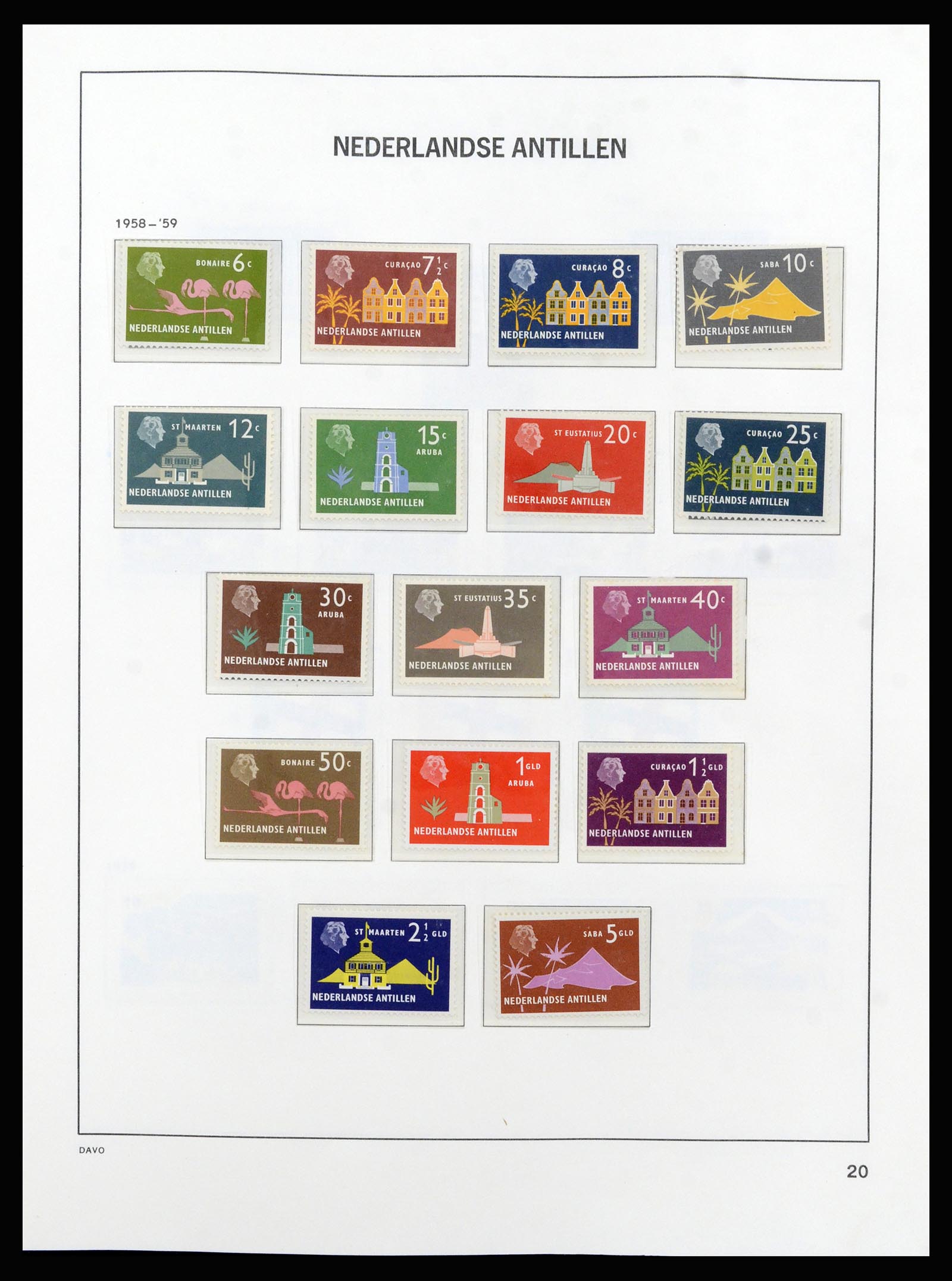 37182 028 - Postzegelverzameling 37182 Curaçao en Nederlandse Antillen 1873-2010.