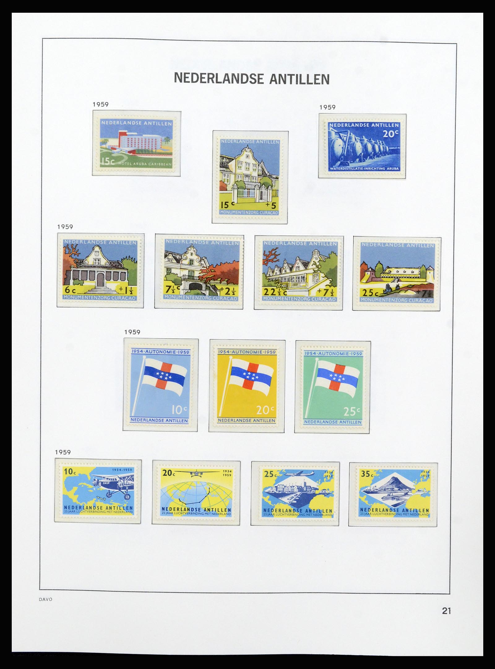 37182 029 - Postzegelverzameling 37182 Curaçao en Nederlandse Antillen 1873-2010.