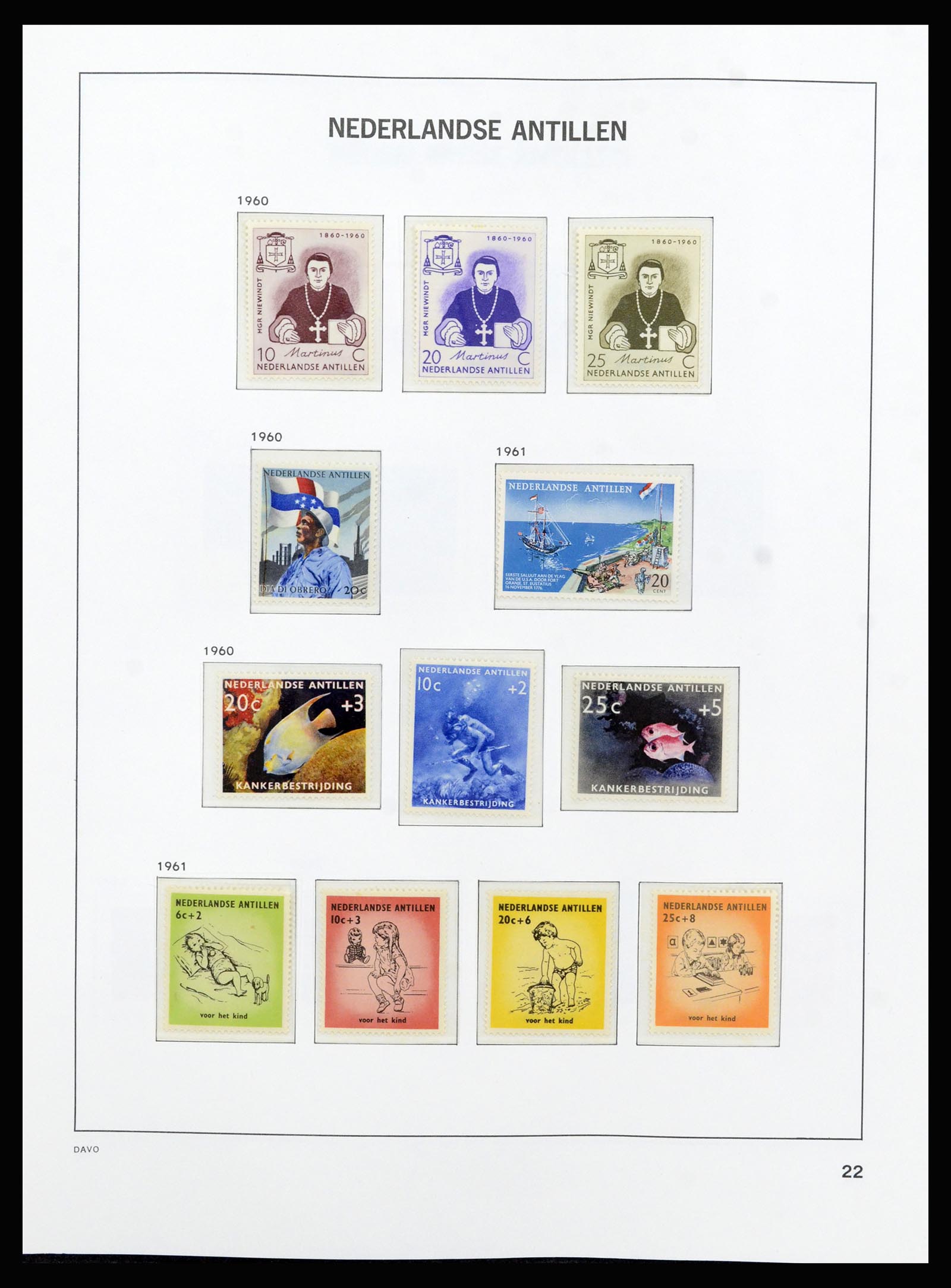 37182 030 - Postzegelverzameling 37182 Curaçao en Nederlandse Antillen 1873-2010.